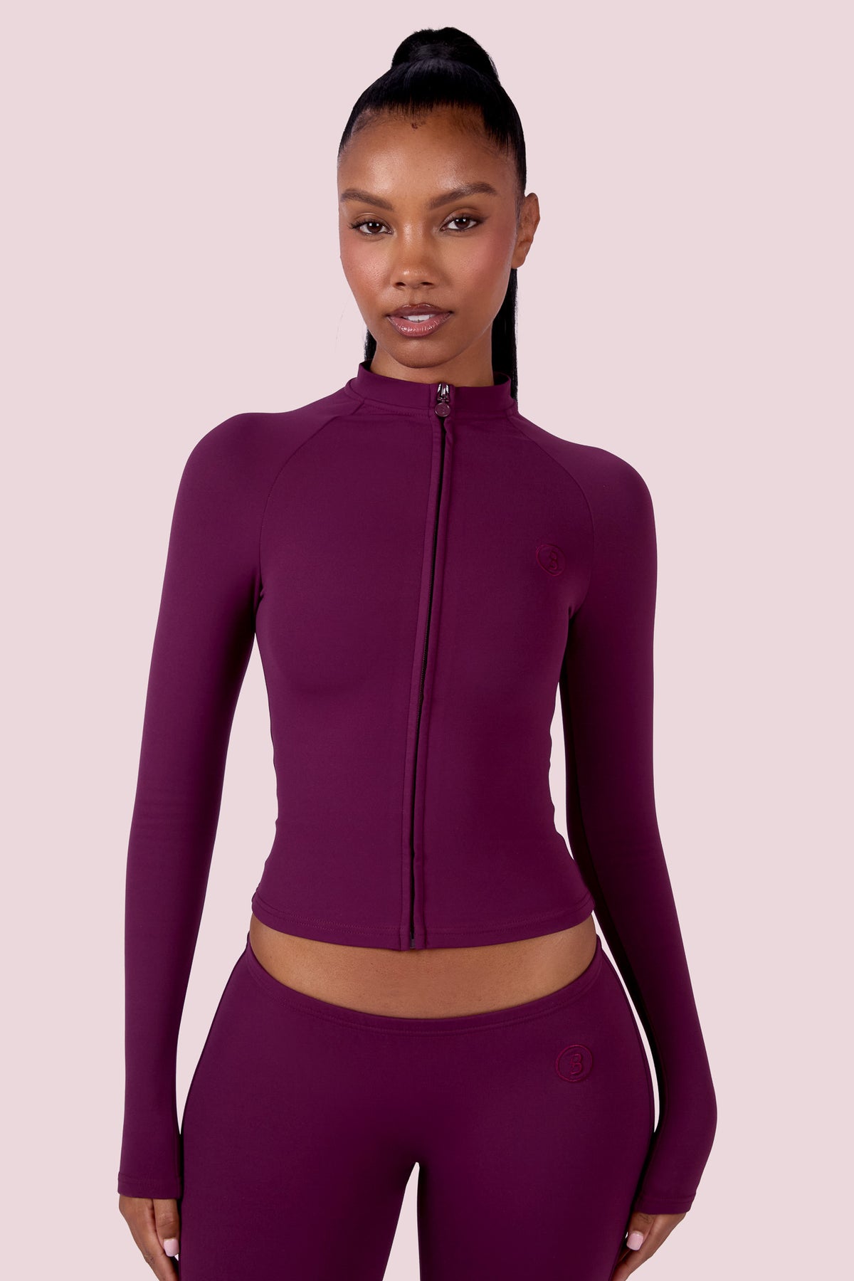 EVERYBODY BASICS ZIP UP (GRAPE WINE)