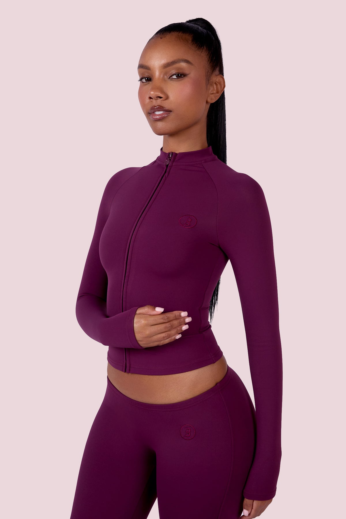EVERYBODY BASICS ZIP UP (GRAPE WINE)