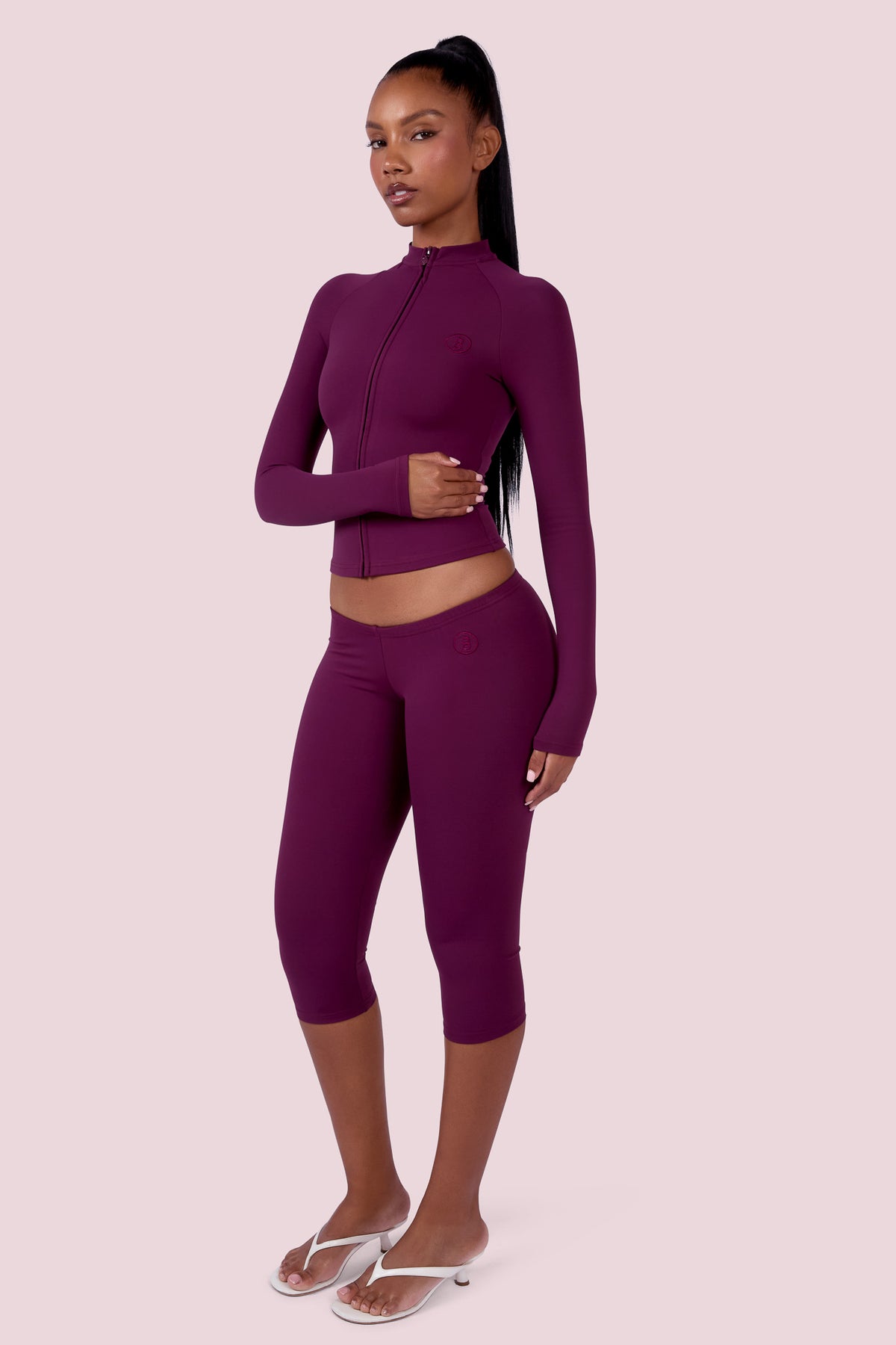 EVERYBODY BASICS ZIP UP (GRAPE WINE)