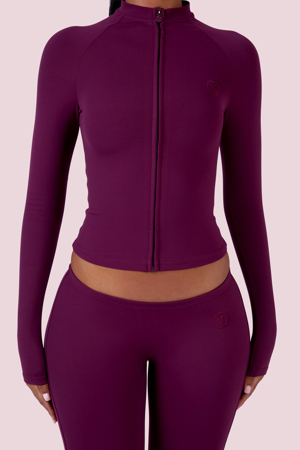 EVERYBODY BASICS ZIP UP (GRAPE WINE)