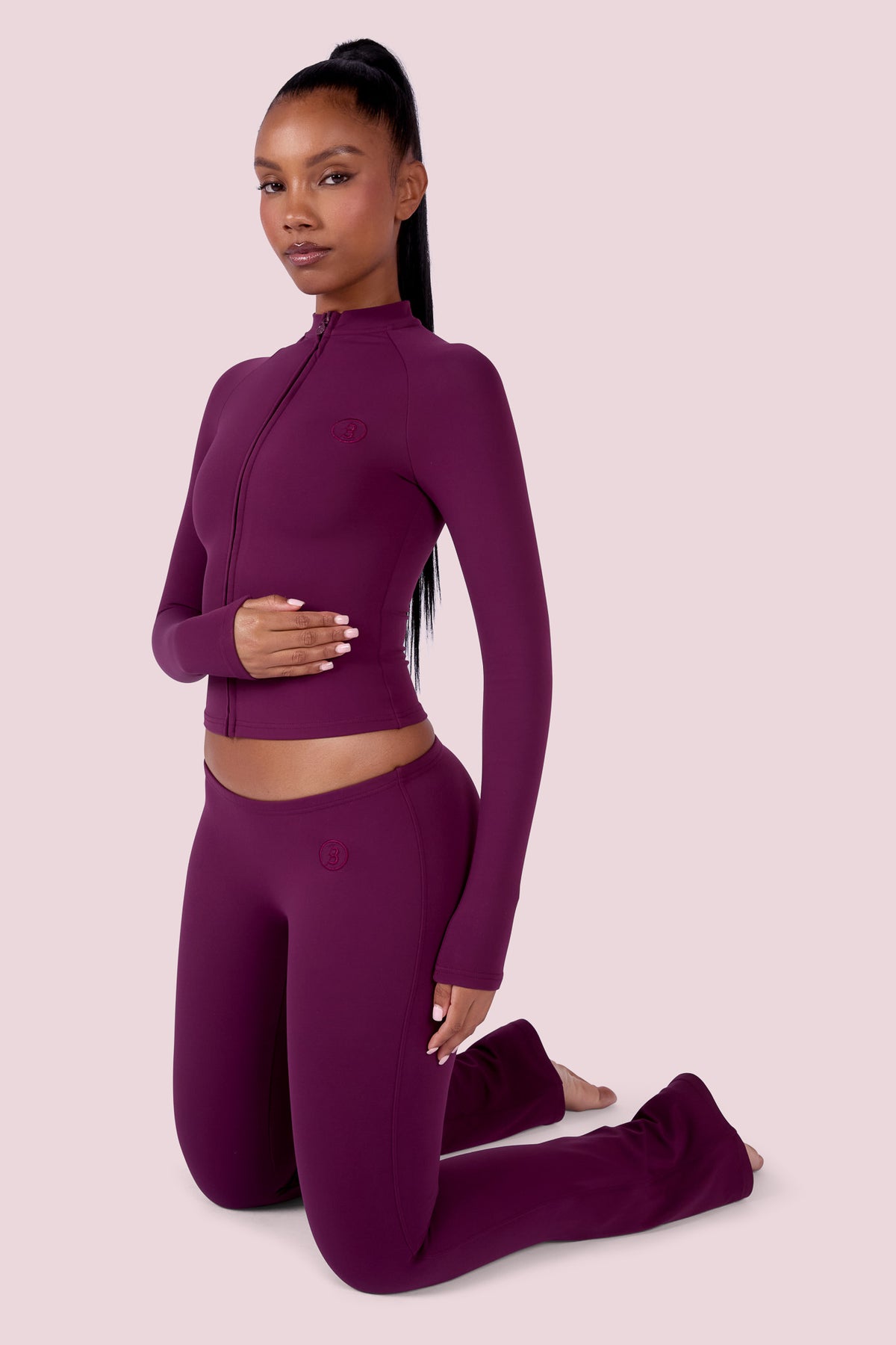 EVERYBODY BASICS ZIP UP (GRAPE WINE)