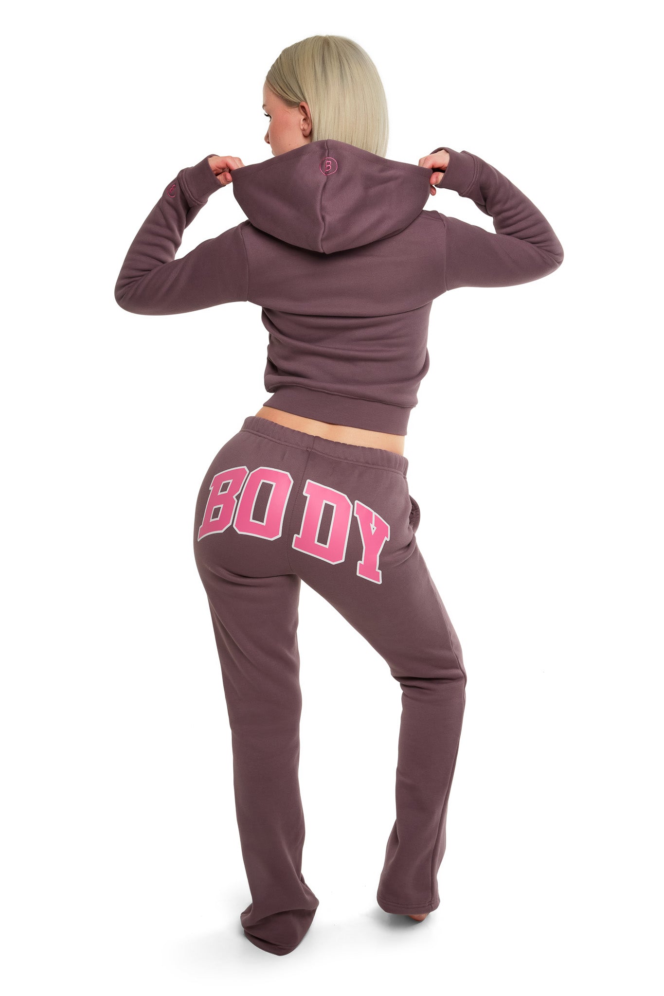 BACKSHOT HOODIE 2.0 (MAROON/PINK)