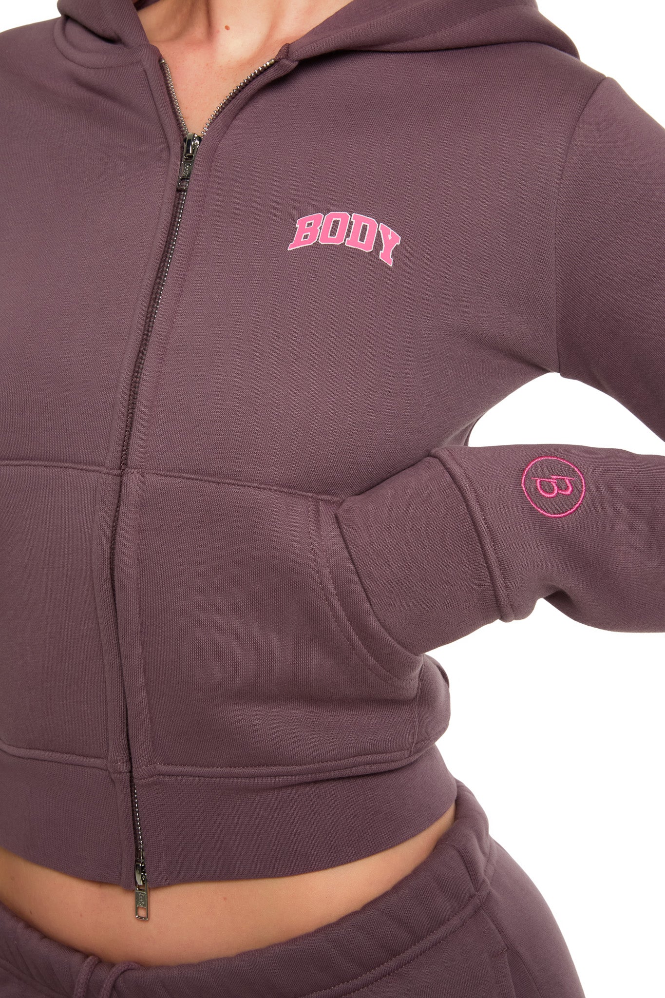 BACKSHOT HOODIE 2.0 (MAROON/PINK)