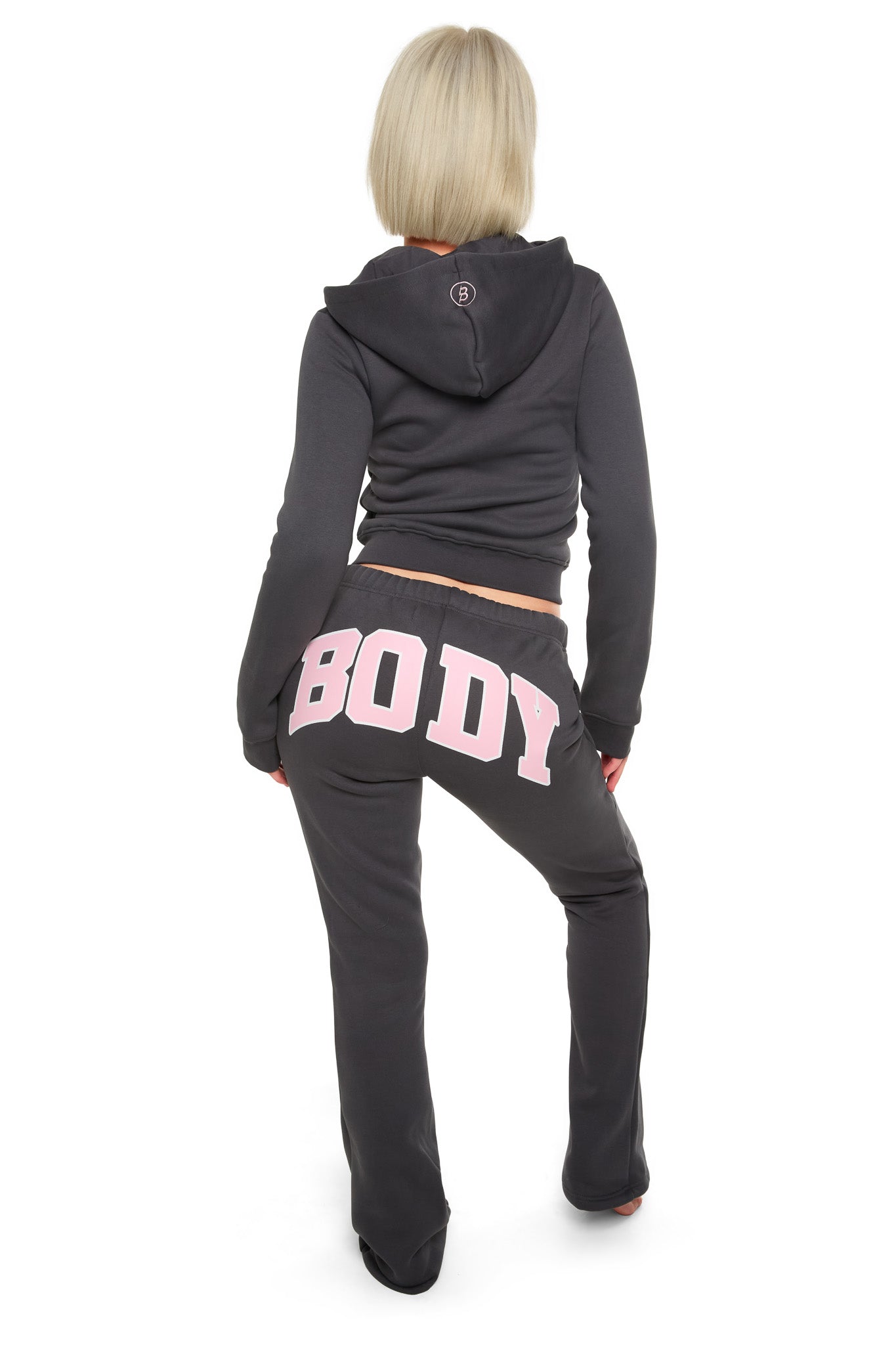 BACKSHOT HOODIE 2.0 (CHARCOAL/PINK)