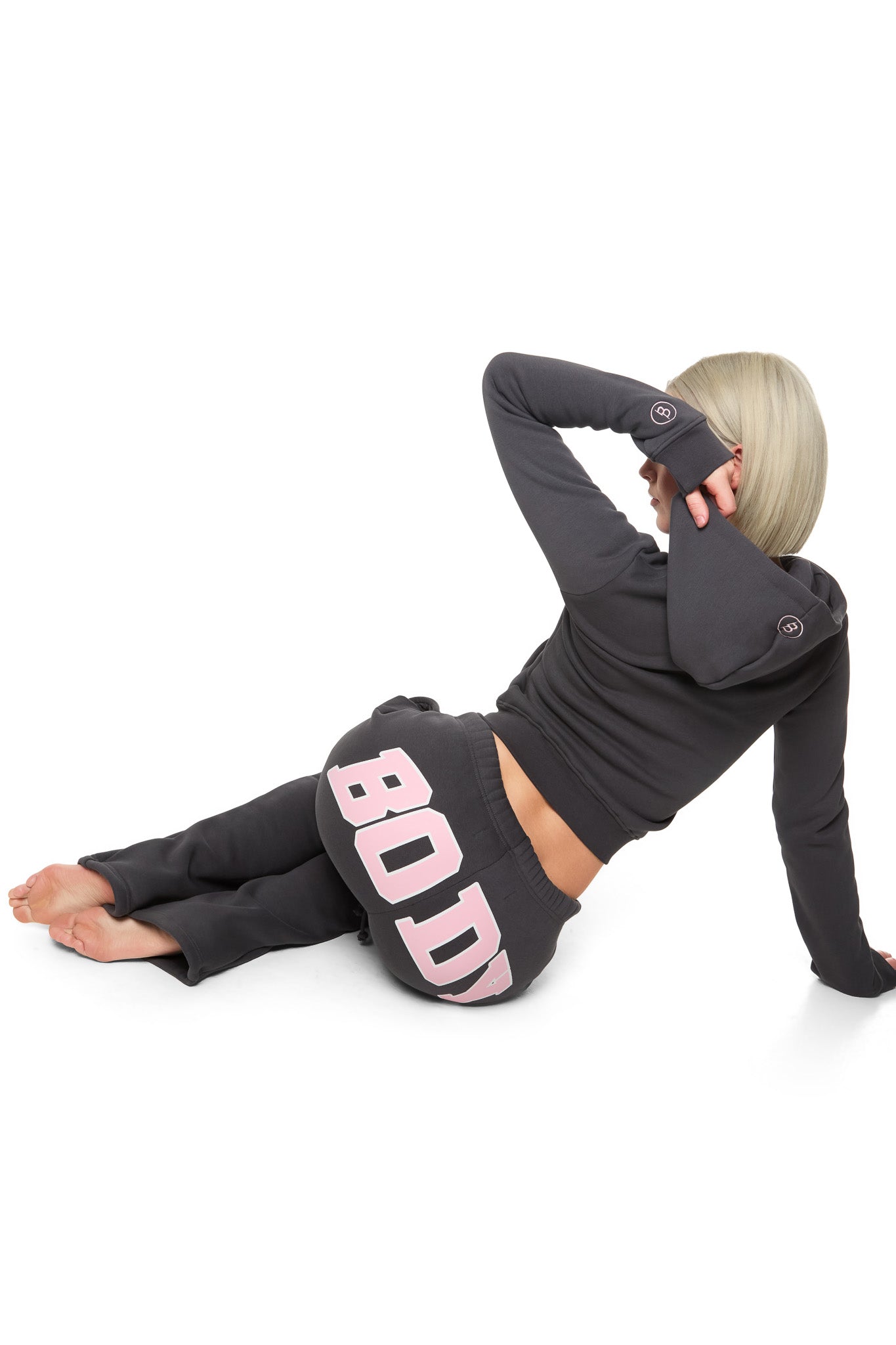 BACKSHOT HOODIE 2.0 (CHARCOAL/PINK)