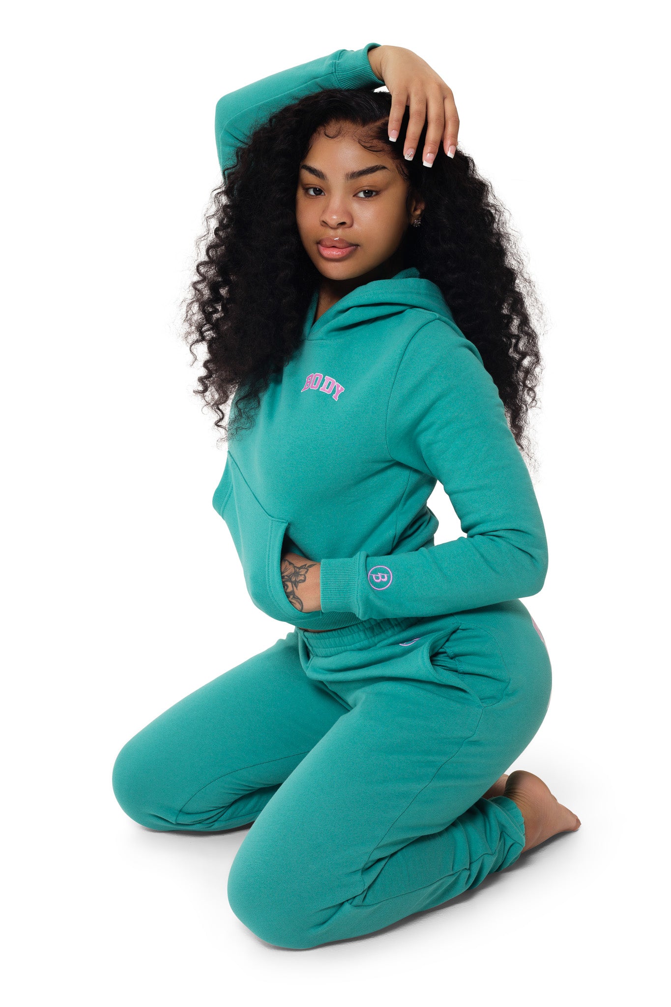 BACKSHOT HOODIE (TEAL)