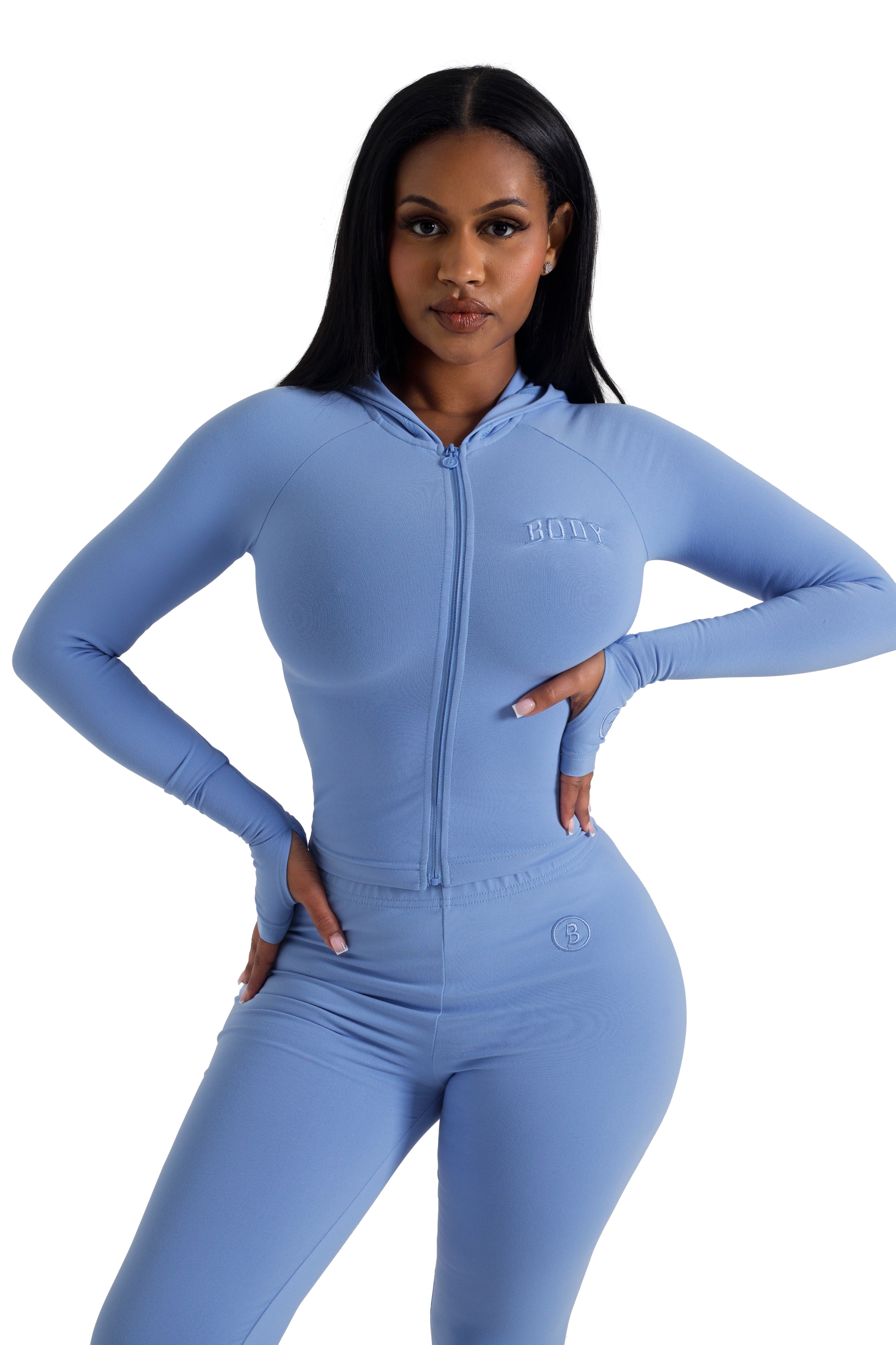 BASICS HOODIE (POWDER BLUE)