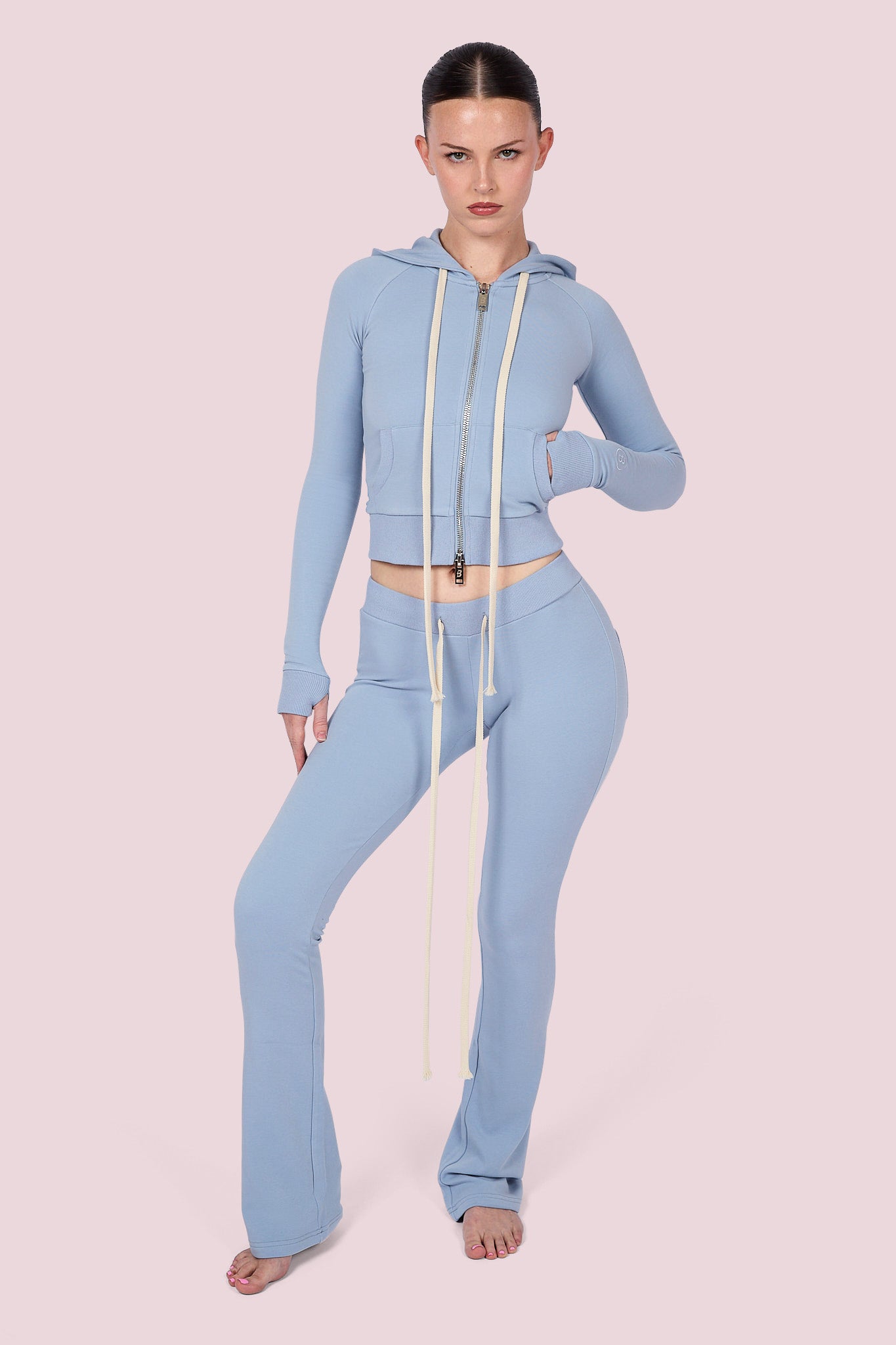 BODY KNITWEAR PANTS (POWDER BLUE)