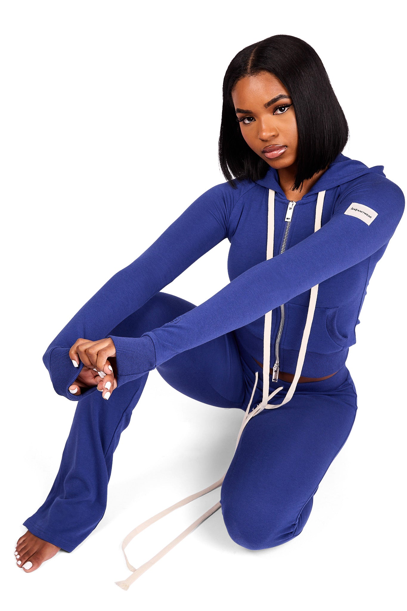 BODY KNITWEAR PANTS (COBALT BLUE)