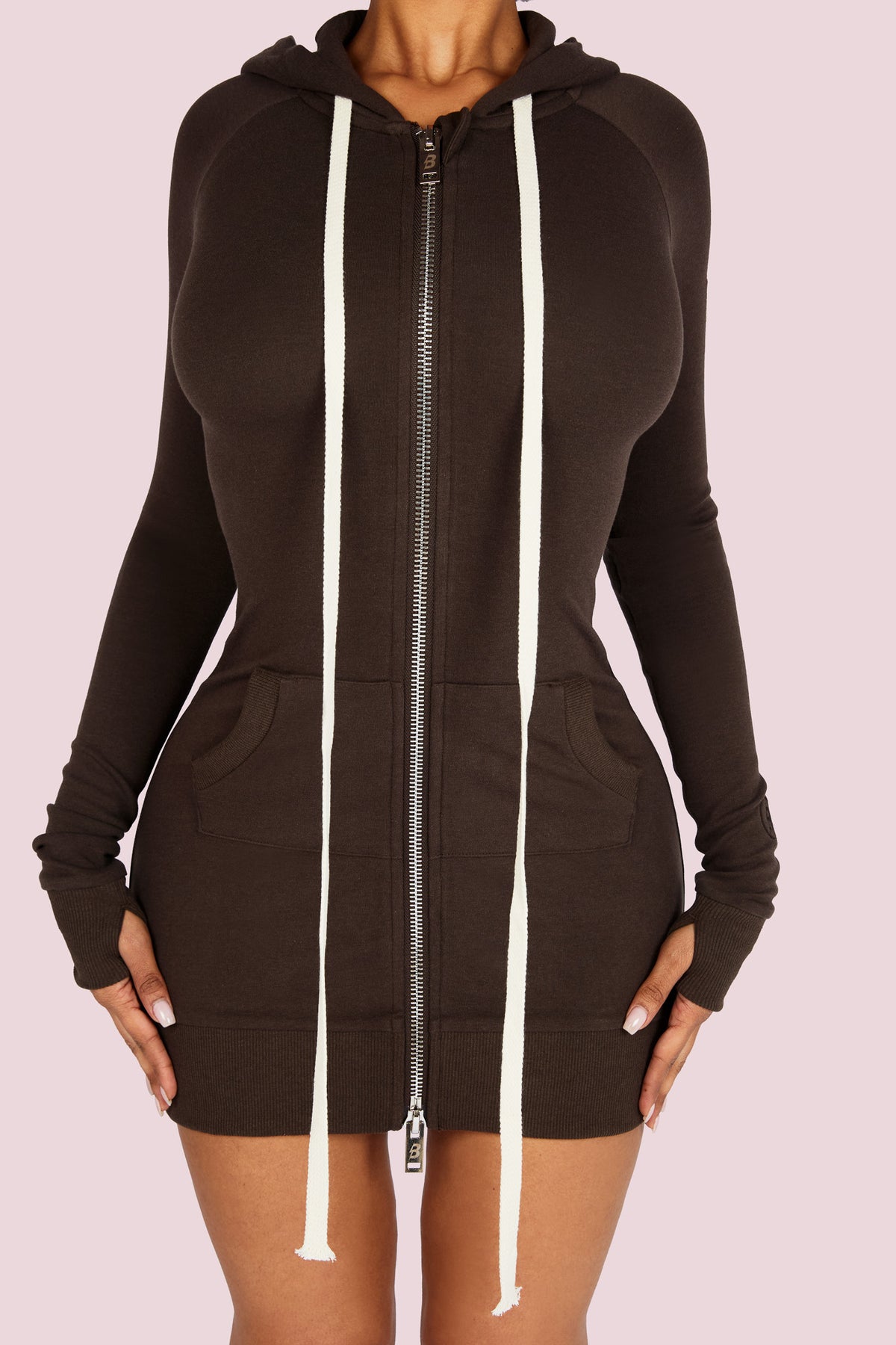 BODY KNITWEAR DRESS (CHOCOLATE)
