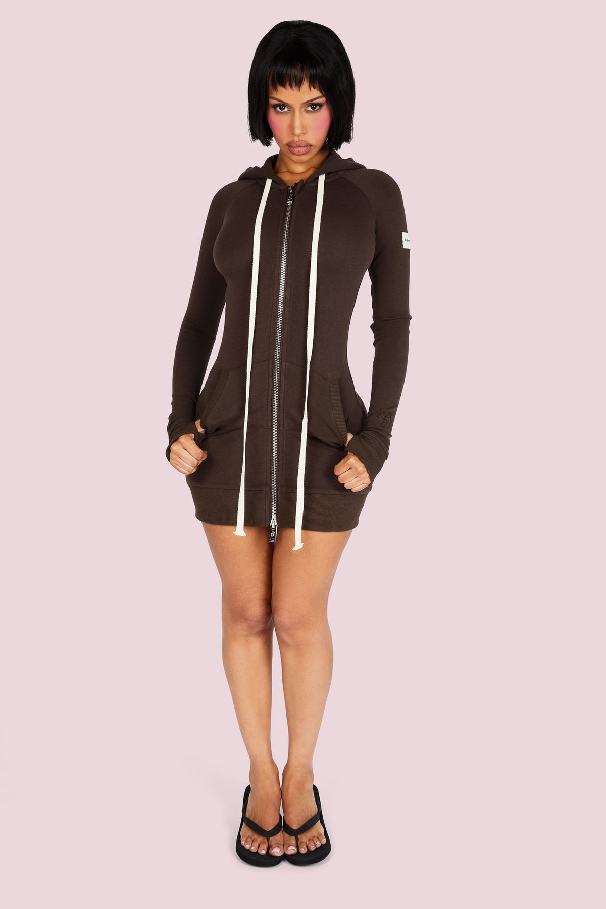 BODY KNITWEAR DRESS (CHOCOLATE)