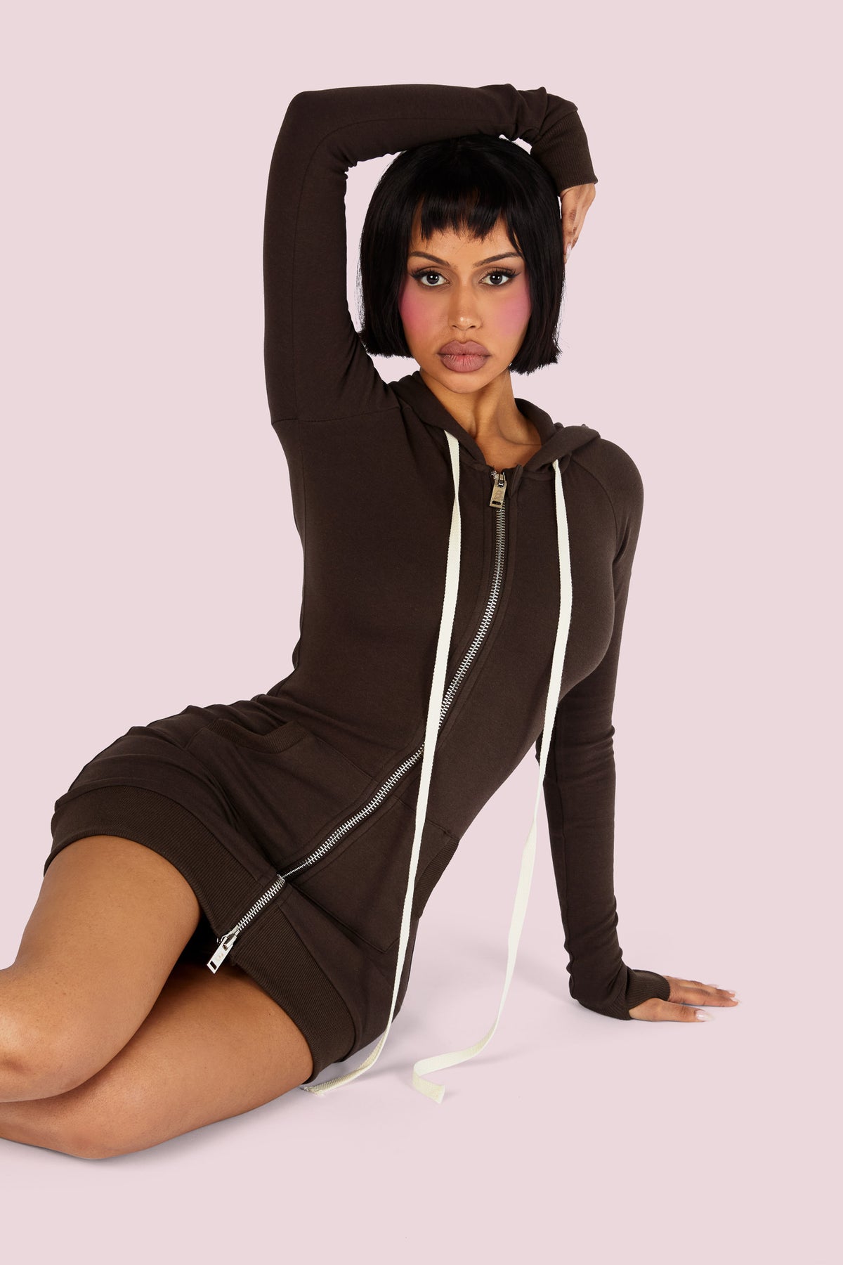 BODY KNITWEAR DRESS (CHOCOLATE)