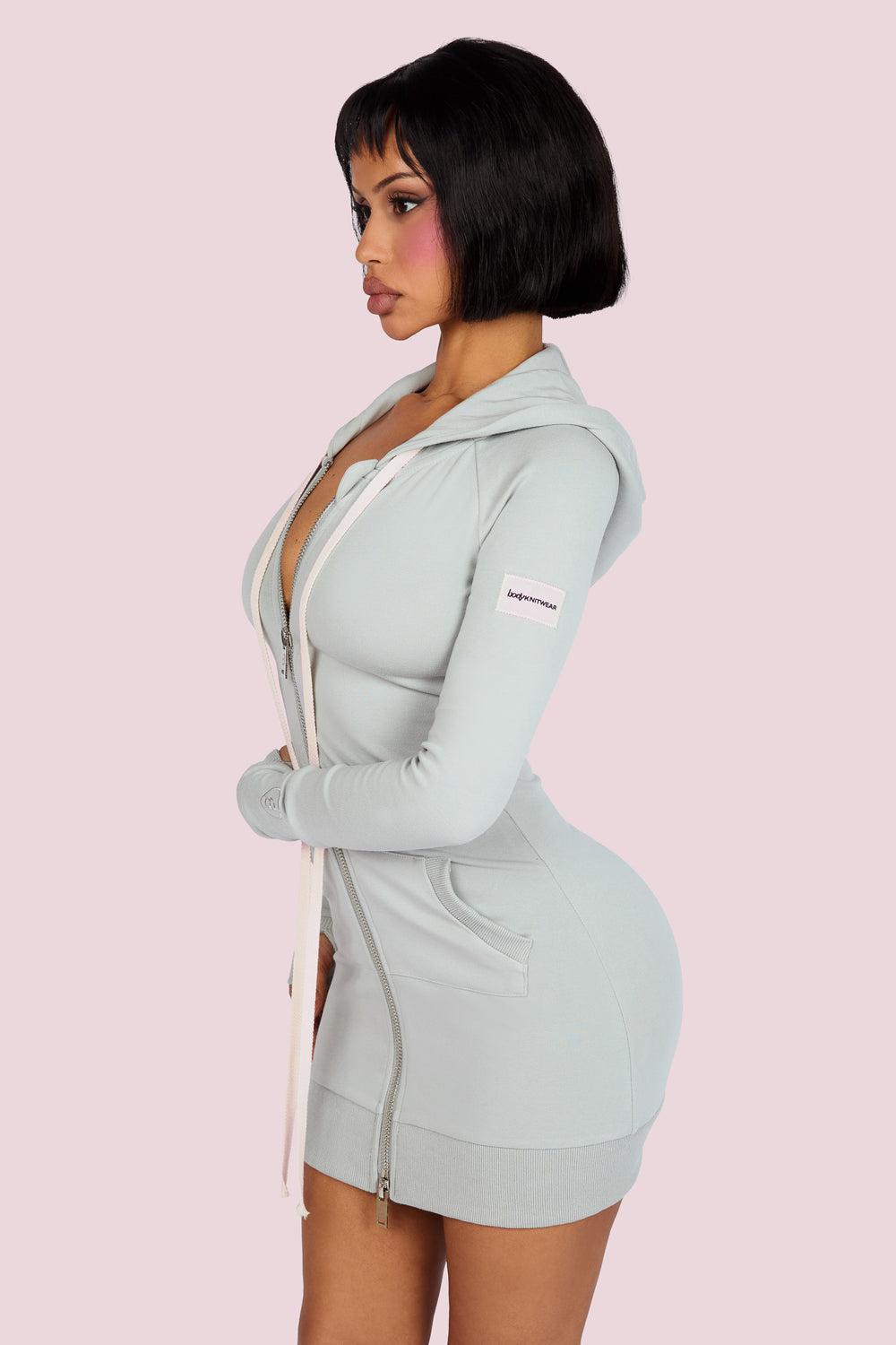 BODY KNITWEAR DRESS (SLATE)