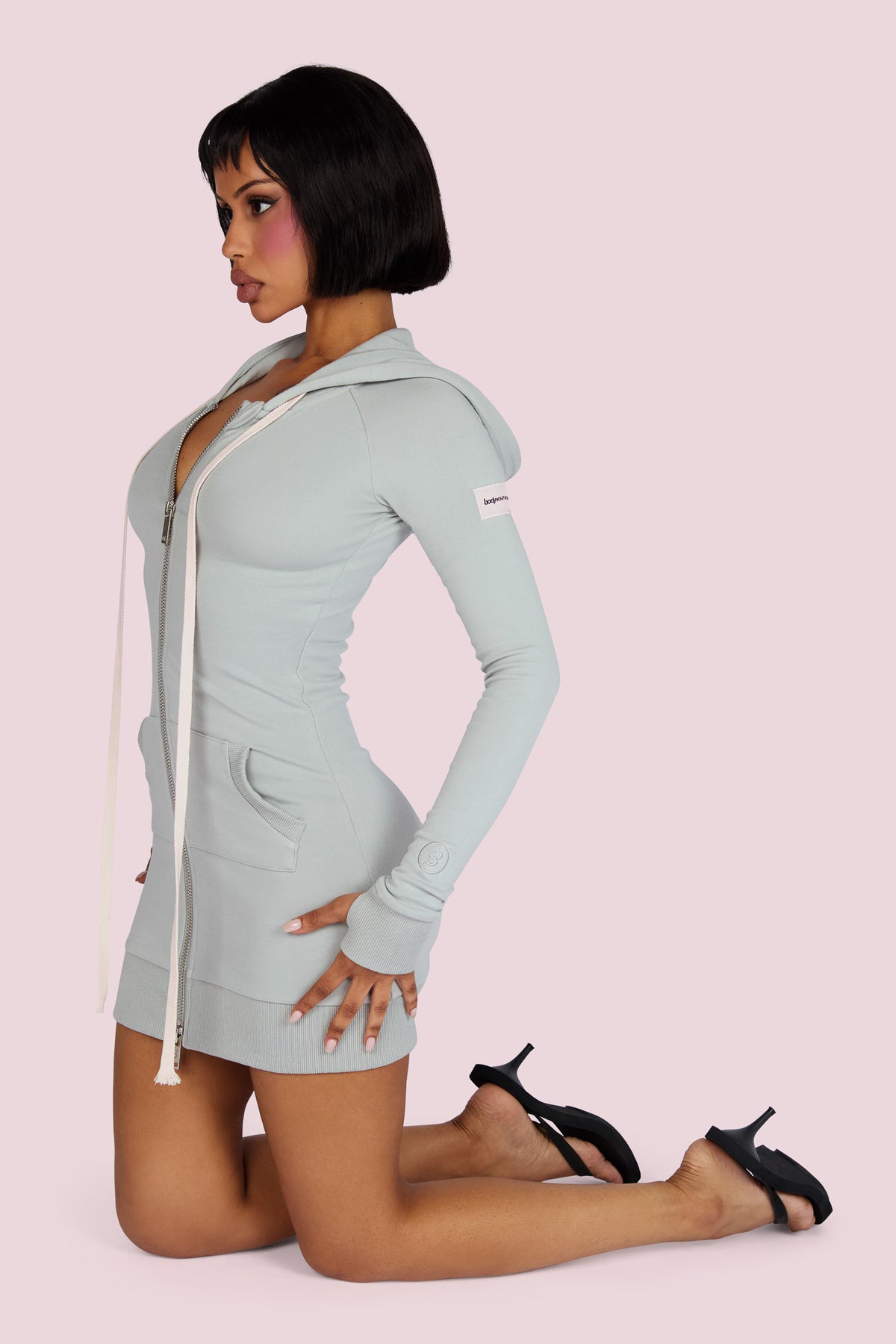 BODY KNITWEAR DRESS (SLATE)