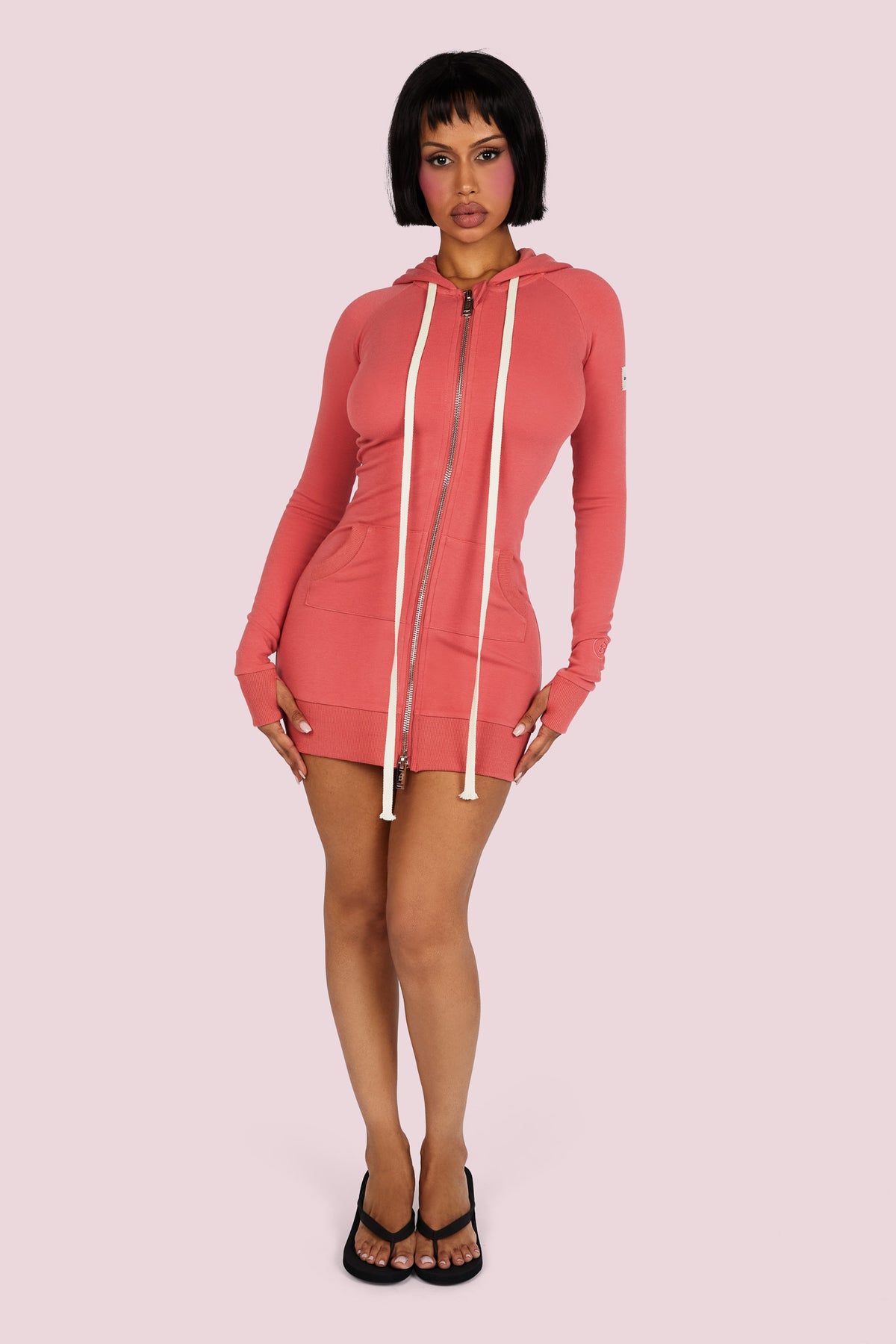 BODY KNITWEAR DRESS (CORAL)