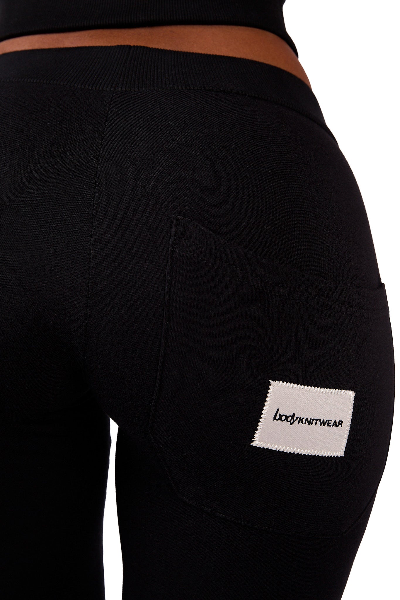 BODY KNITWEAR PANTS (MIDNIGHT BLACK)