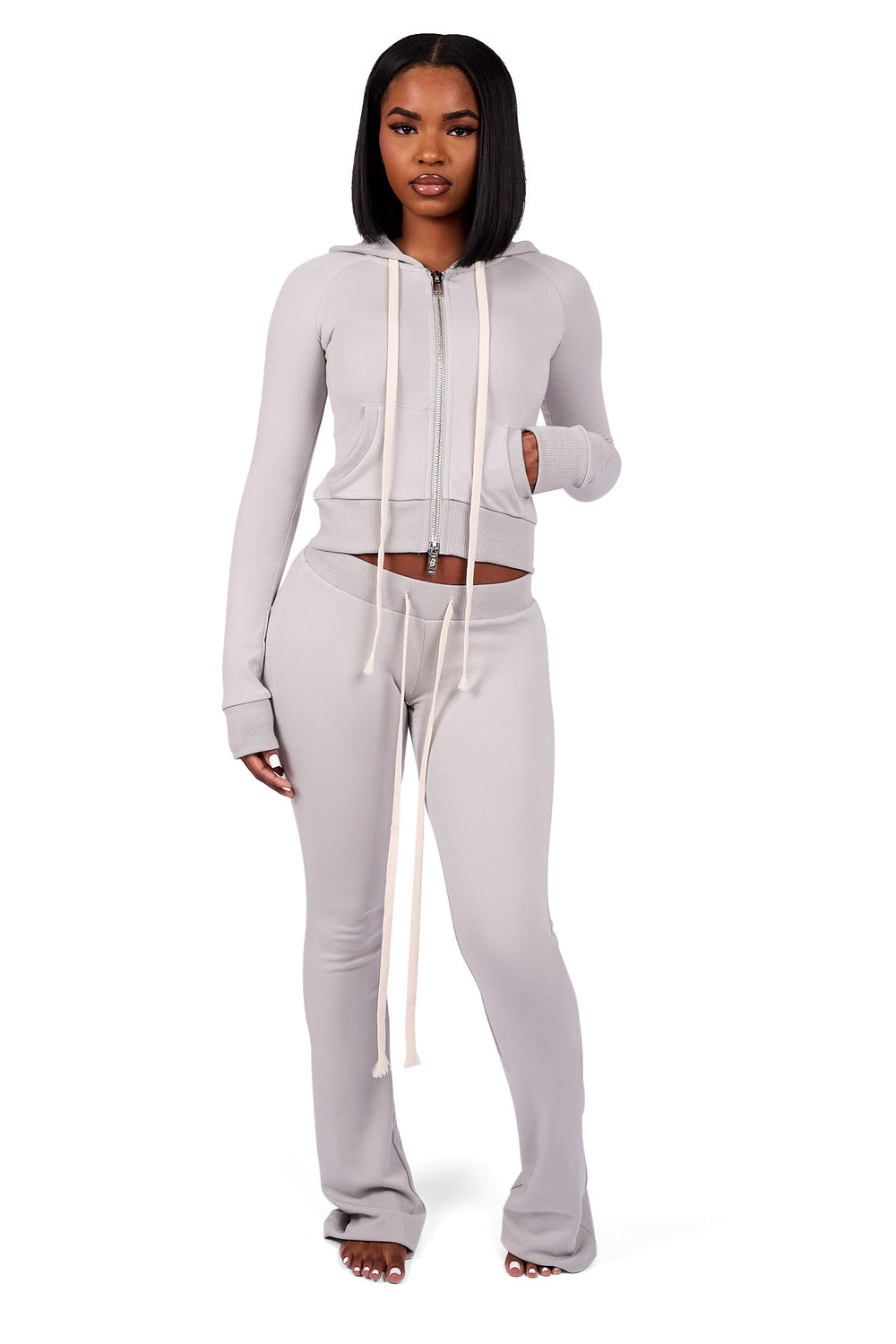 BODY KNITWEAR PANTS (SLATE GREY)