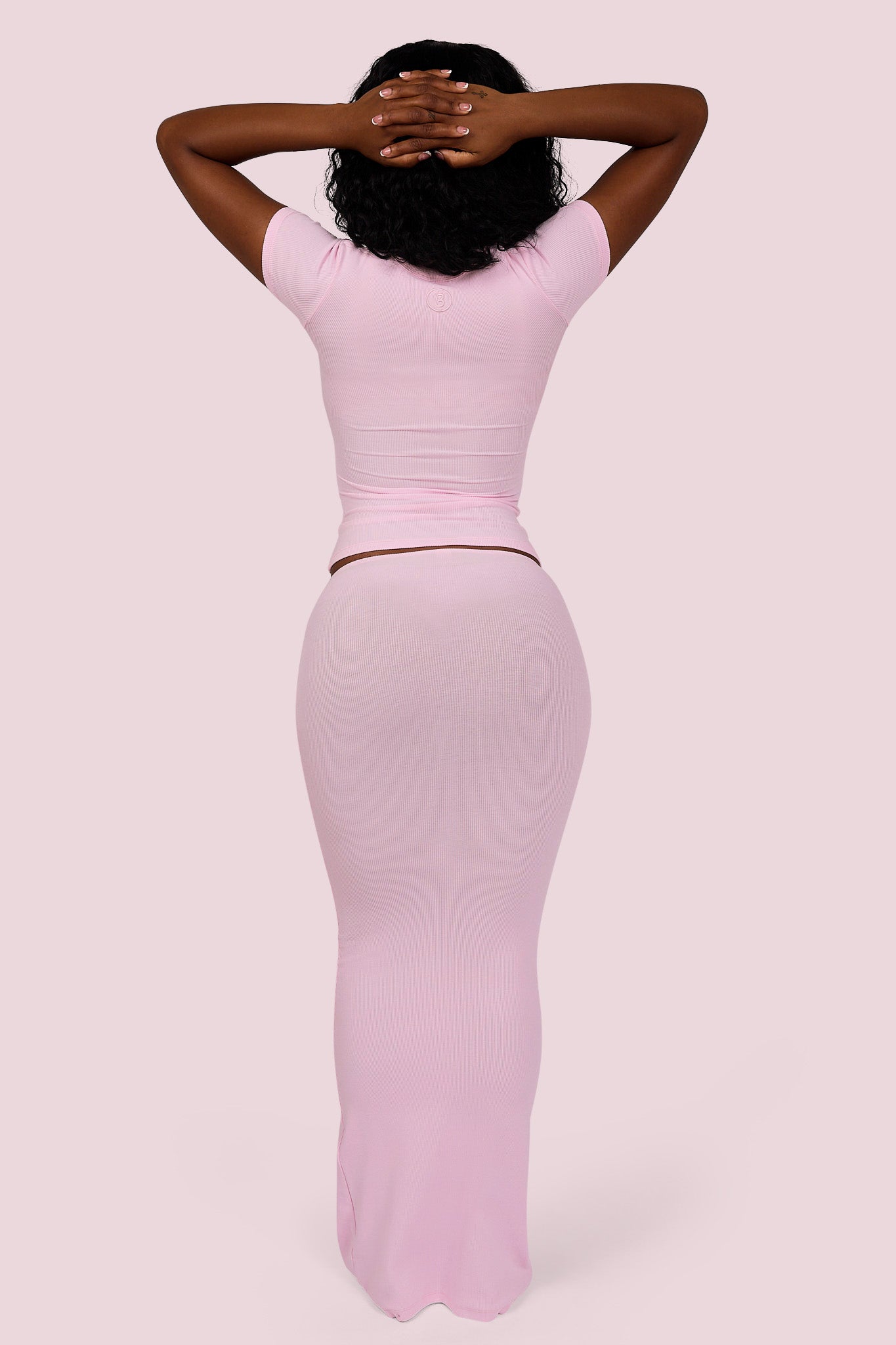 RIBBED SHIRT ESSENTIAL (STRAWBERRY MILK)