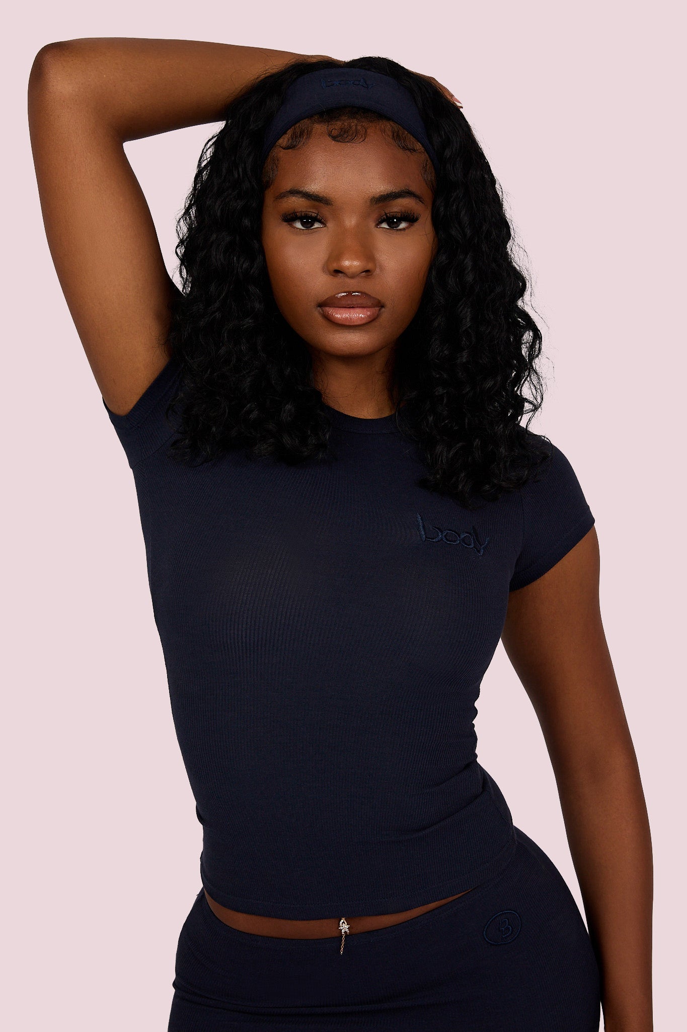 RIBBED SHIRT ESSENTIAL (SPACE BLUE)
