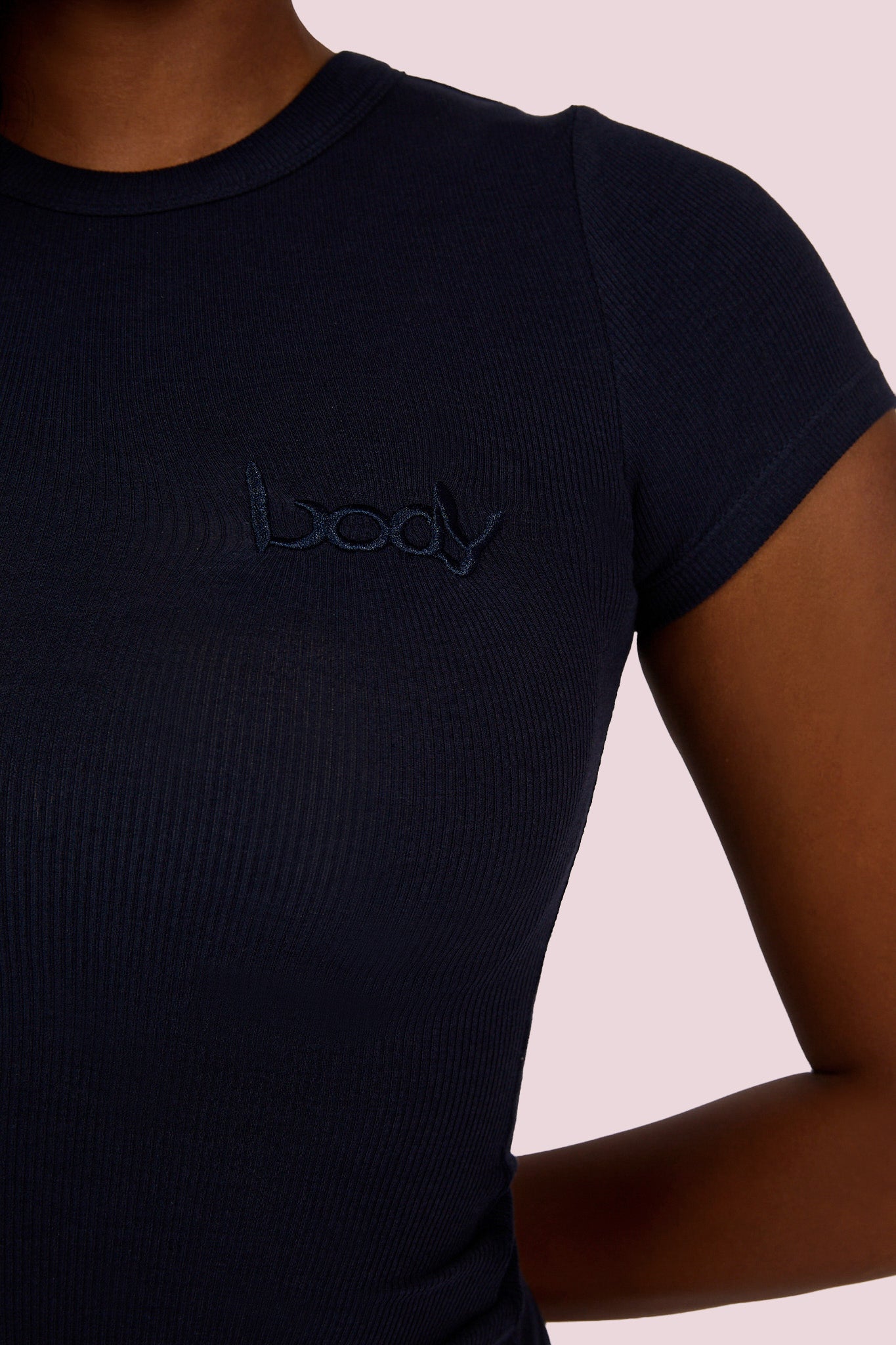 RIBBED SHIRT ESSENTIAL (SPACE BLUE)