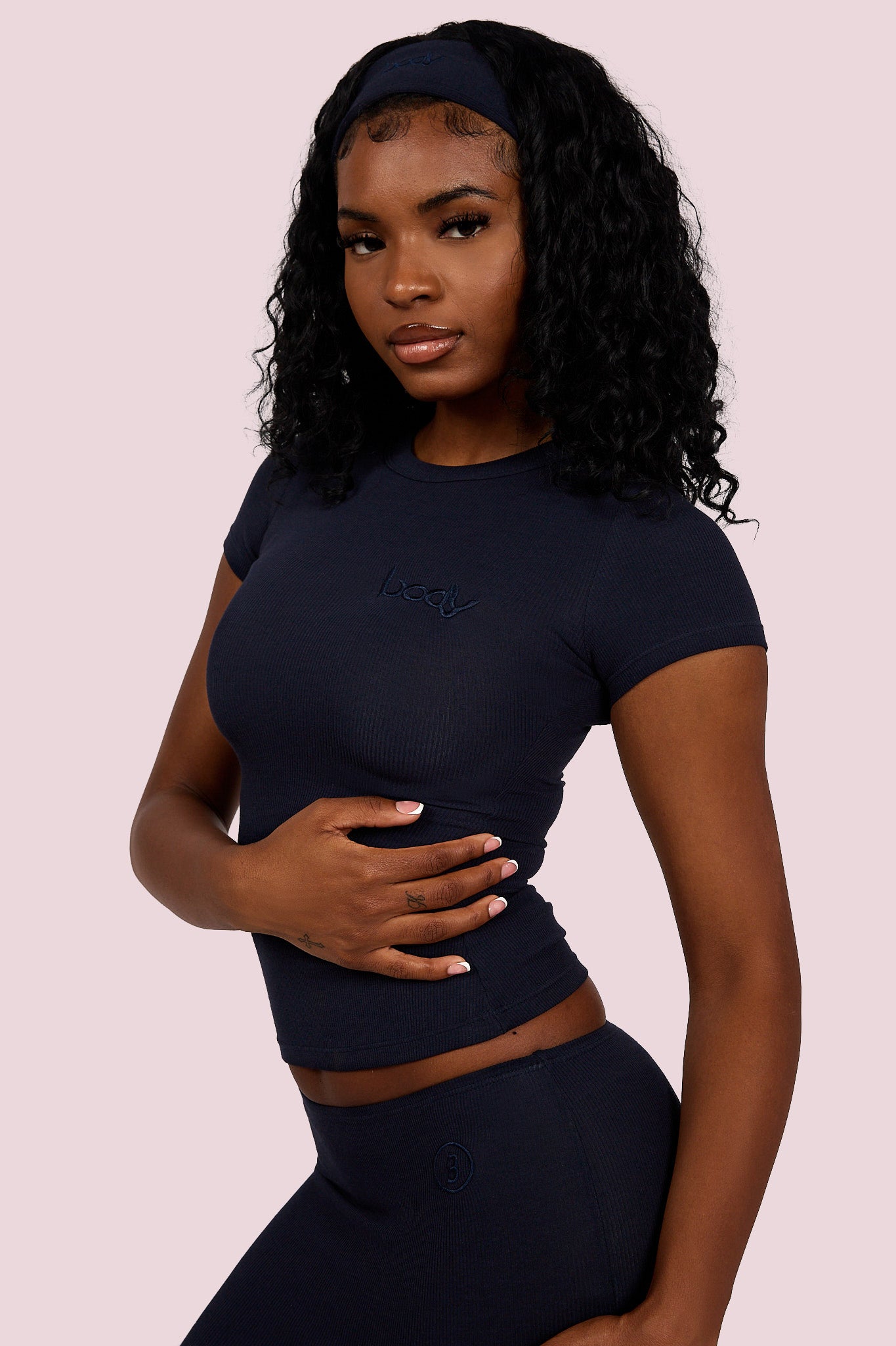 RIBBED SHIRT ESSENTIAL (SPACE BLUE)