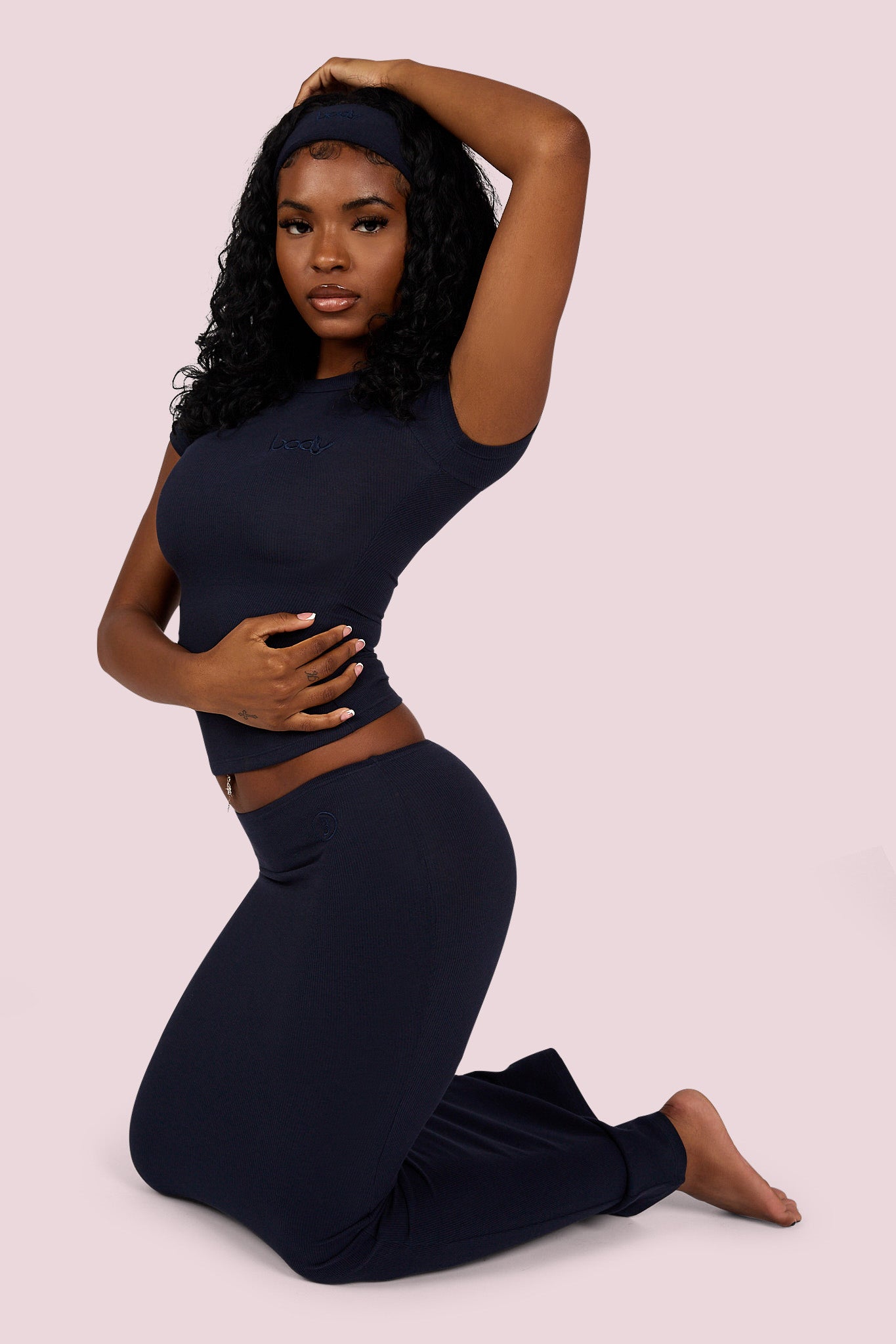 RIBBED SHIRT ESSENTIAL (SPACE BLUE)