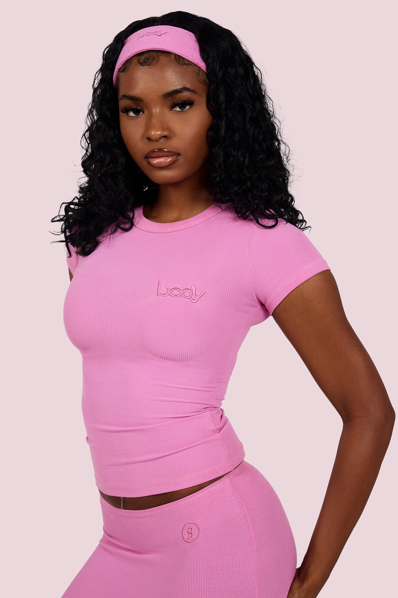 RIBBED SHIRT ESSENTIAL (PERSIAN PINK)