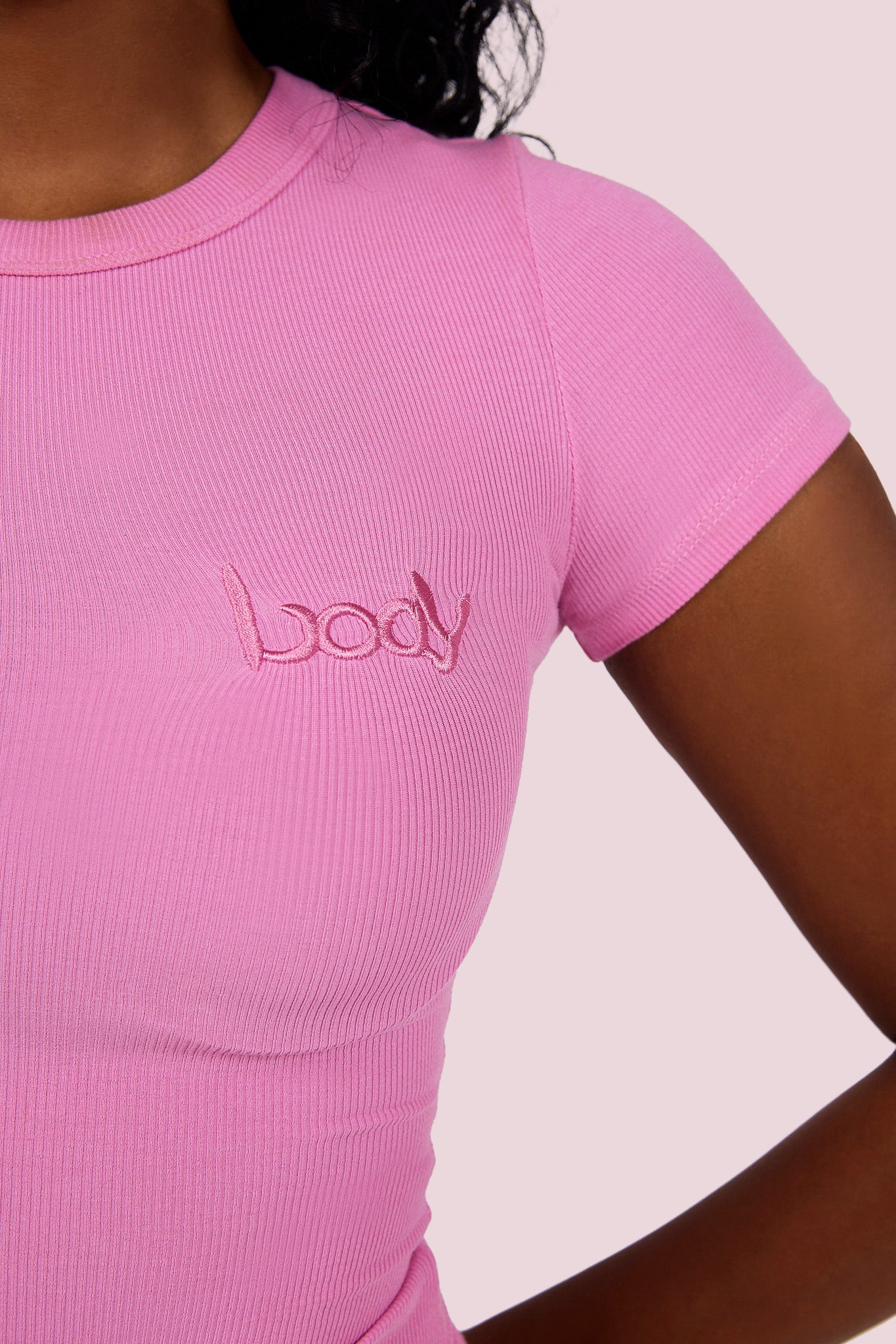 RIBBED SHIRT ESSENTIAL (PERSIAN PINK)