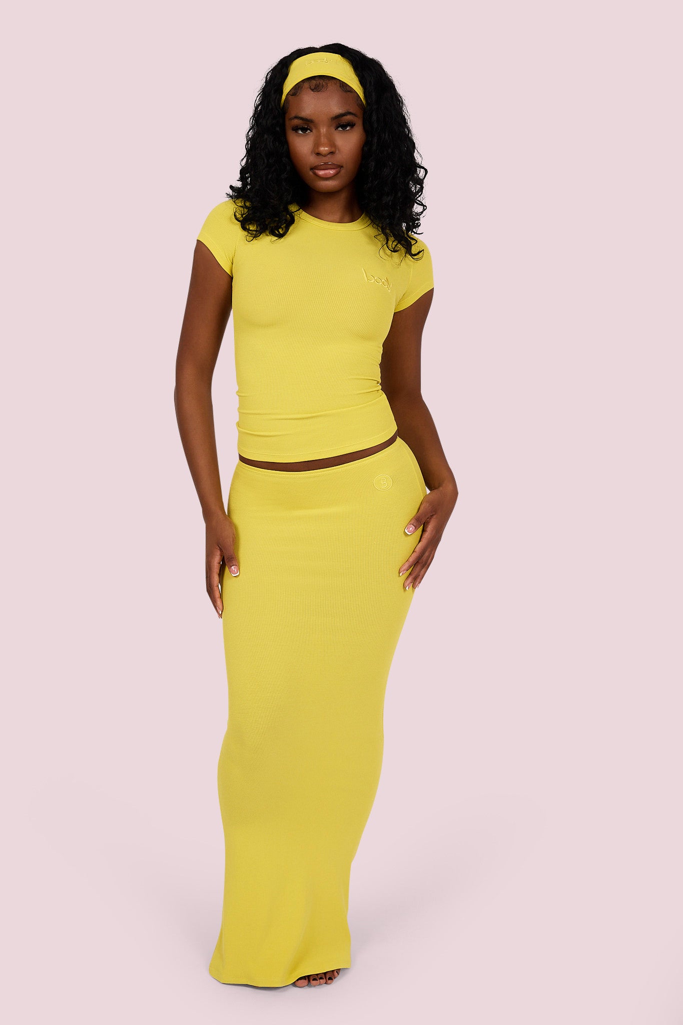 RIBBED HEADBAND ESSENTIAL (LEMON YELLOW)