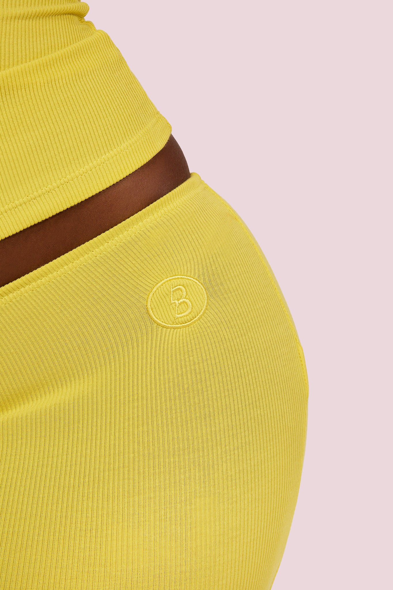 RIBBED MAXI SKIRT ESSENTIAL (LEMON YELLOW)