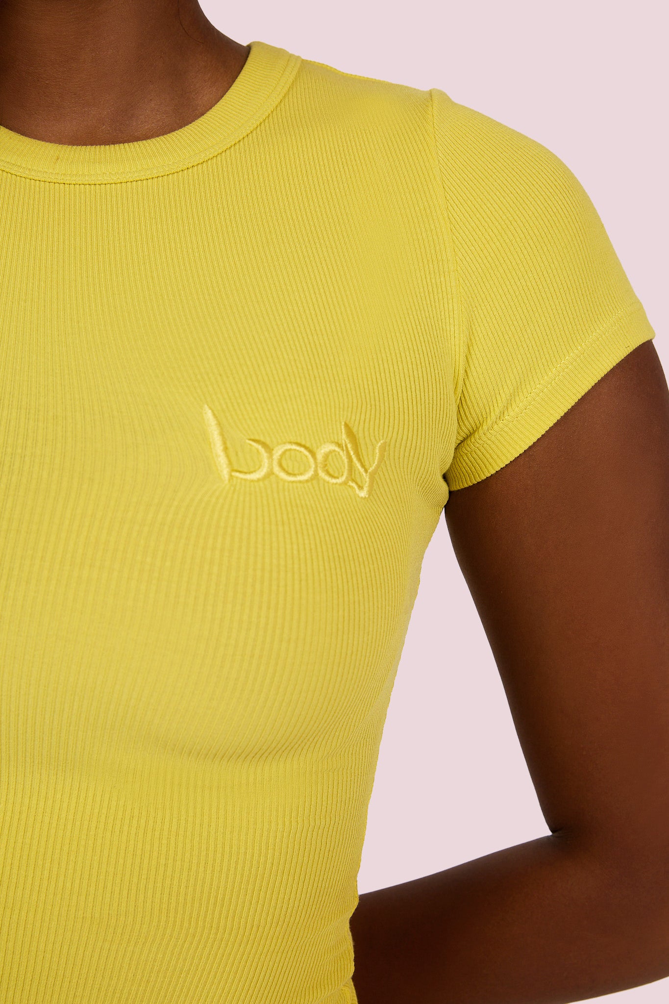 RIBBED SHIRT ESSENTIAL (LEMON YELLOW)