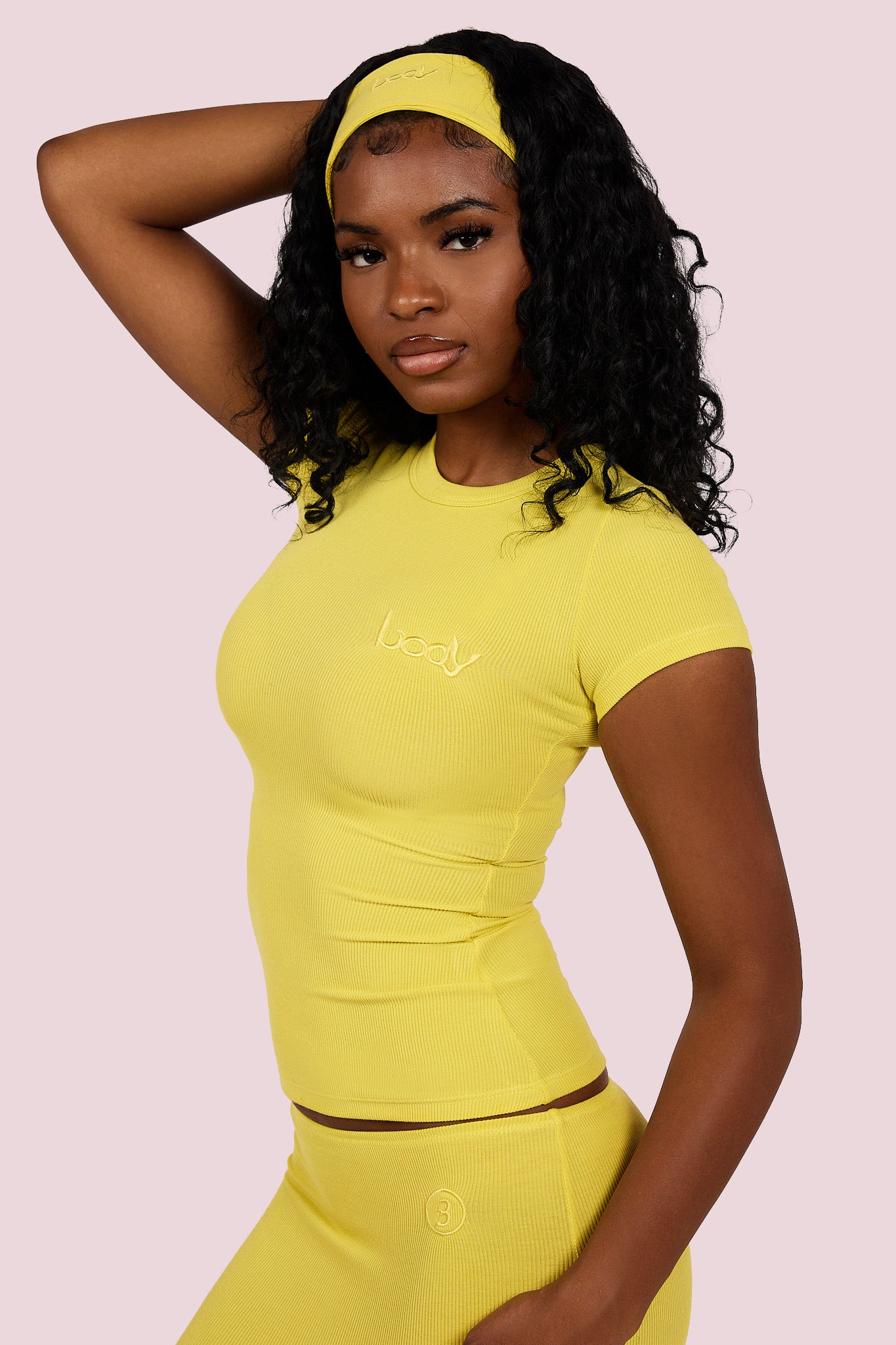 RIBBED SHIRT ESSENTIAL (LEMON YELLOW)