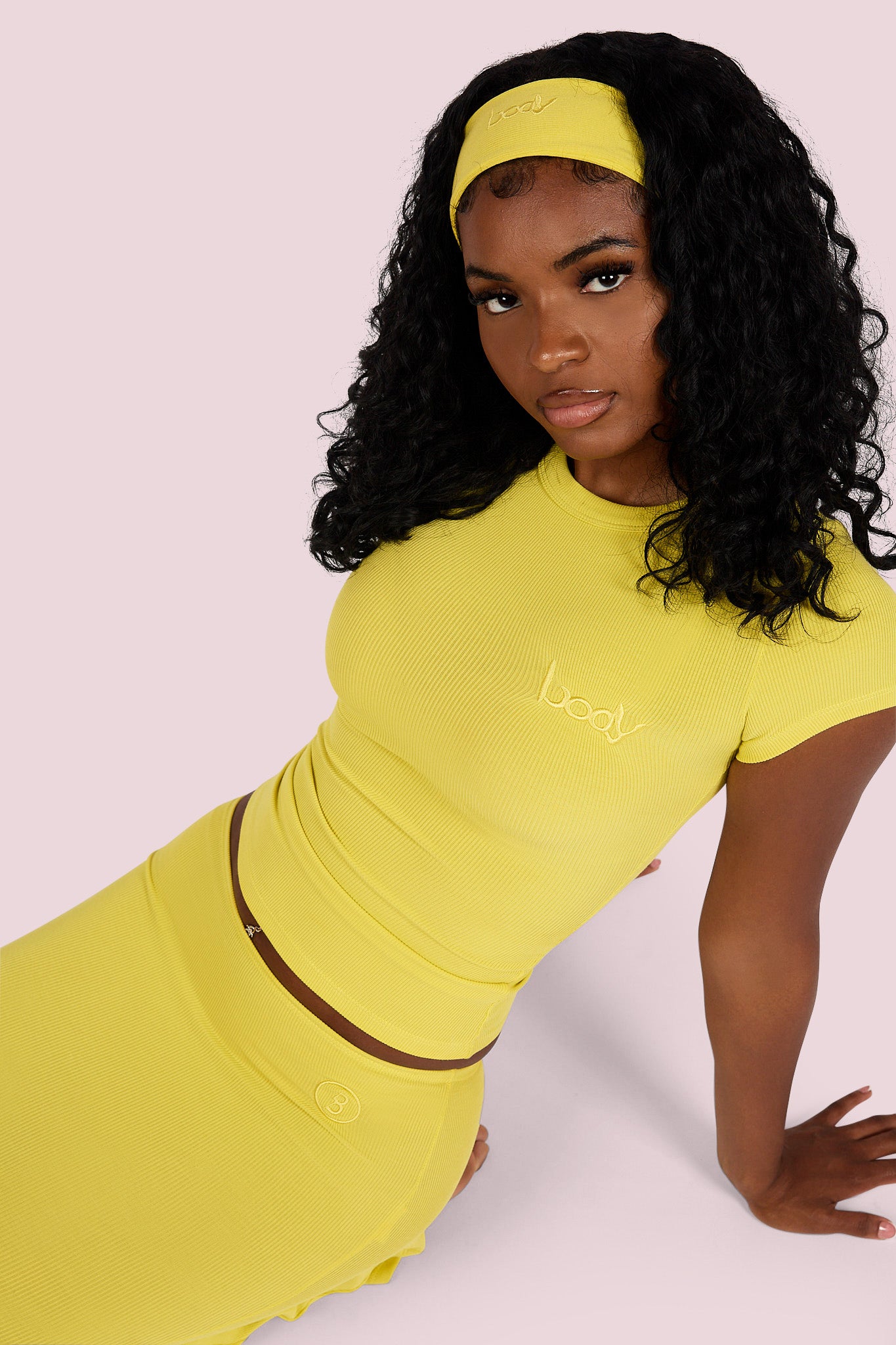 RIBBED HEADBAND ESSENTIAL (LEMON YELLOW)