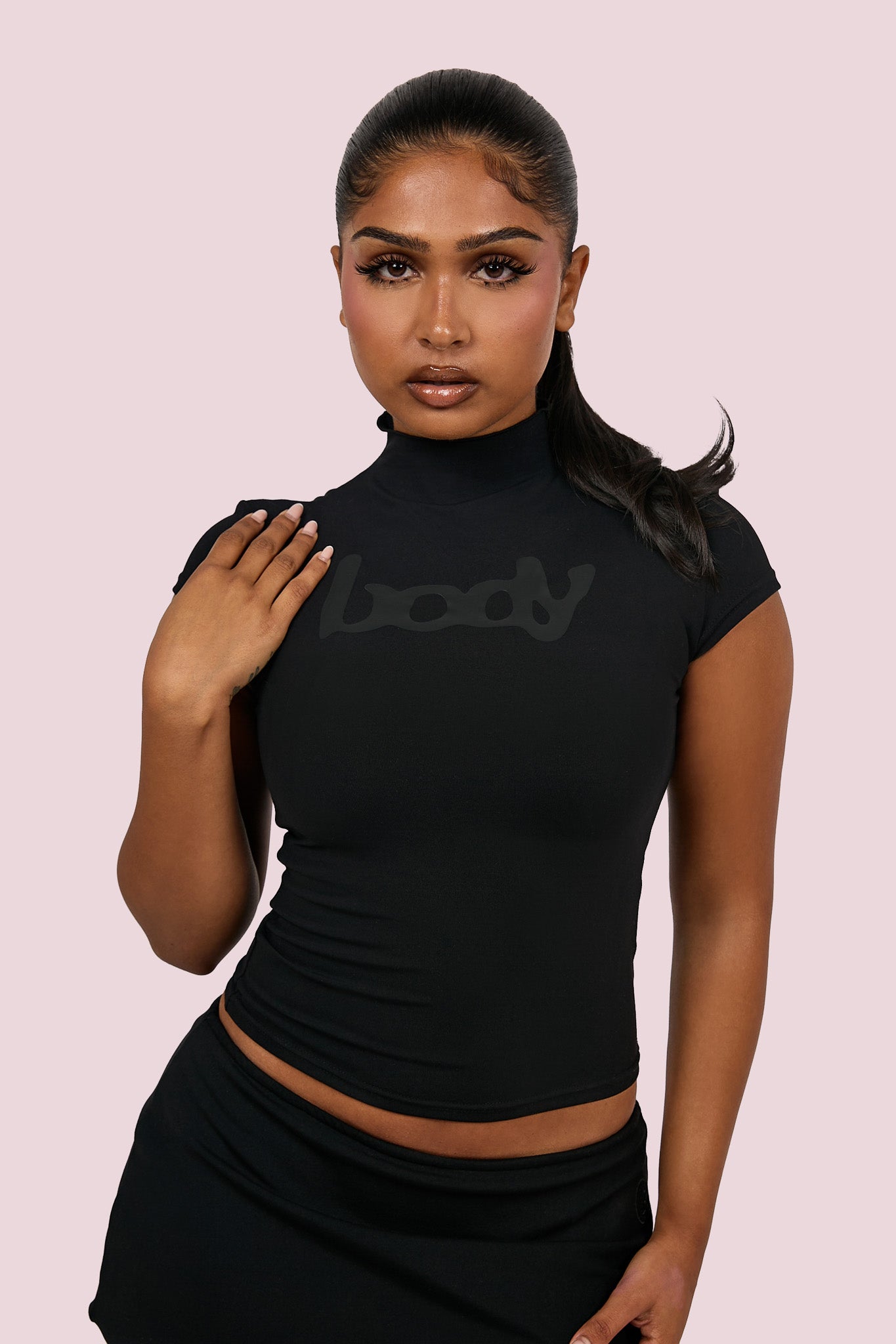 BODY RAGLAN TOP (MIDNIGHT BLACK) — Body by Raven Tracy