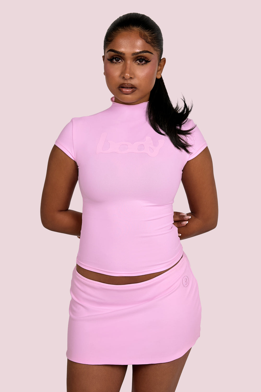 BODY RAGLAN TOP (STRAWBERRY MILK)