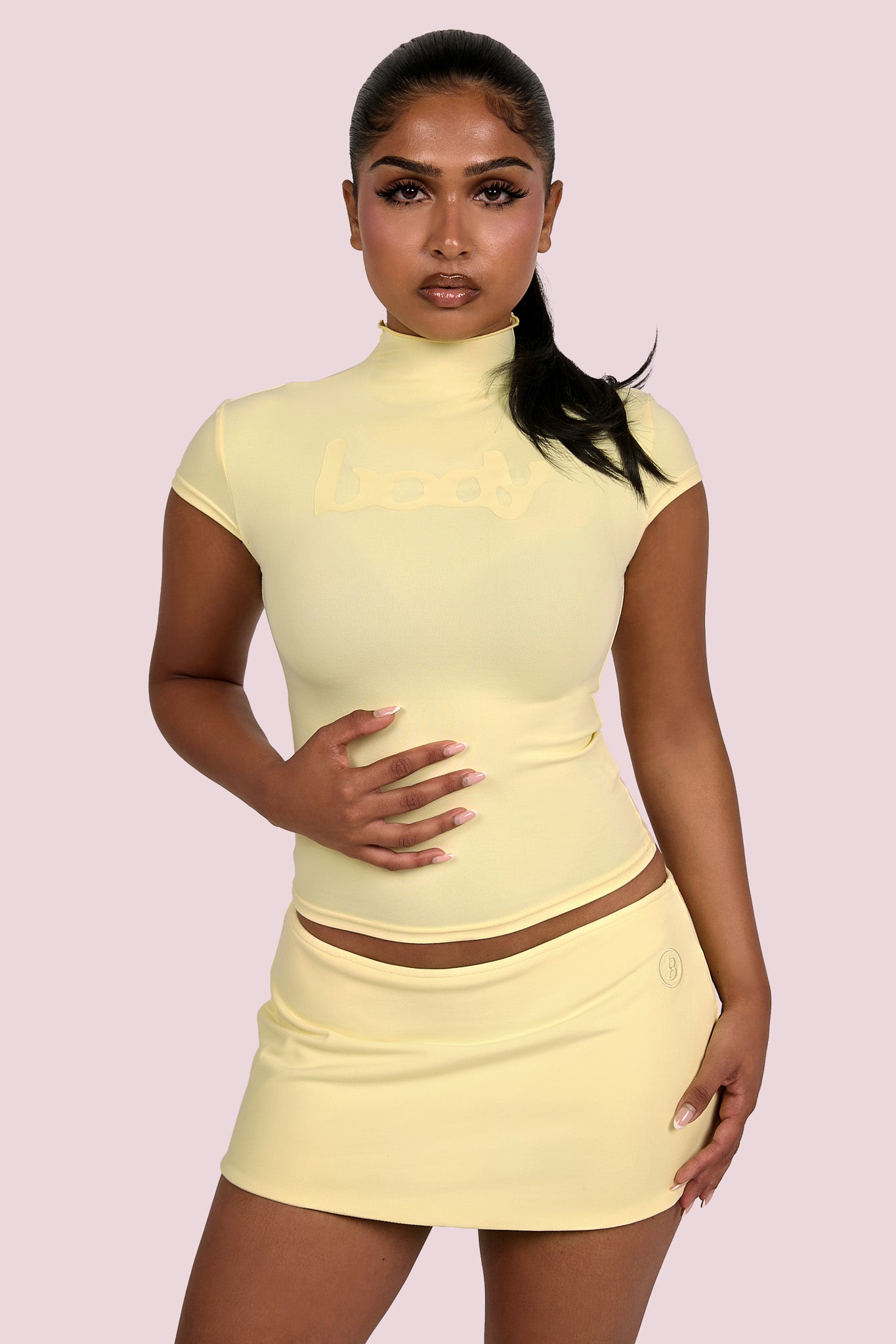BODY MINI SKORT (PASTEL YELLOW)