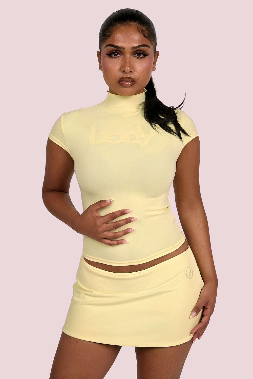 BODY RAGLAN TOP (PASTEL YELLOW)