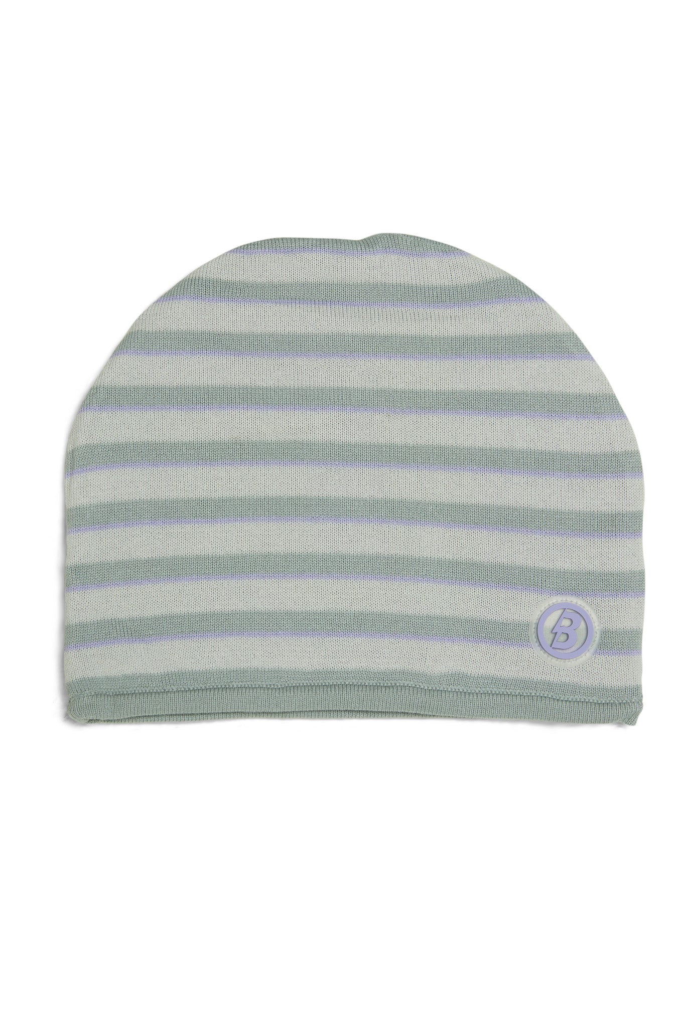 STRIPED KNIT BEANIE (SAIGE/LAVENDER)