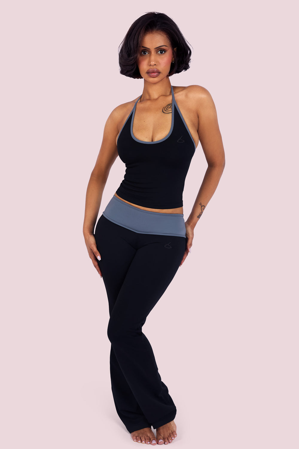 YOGA 2.0 TWO-TONE PANTS (BLACK LICORICE)
