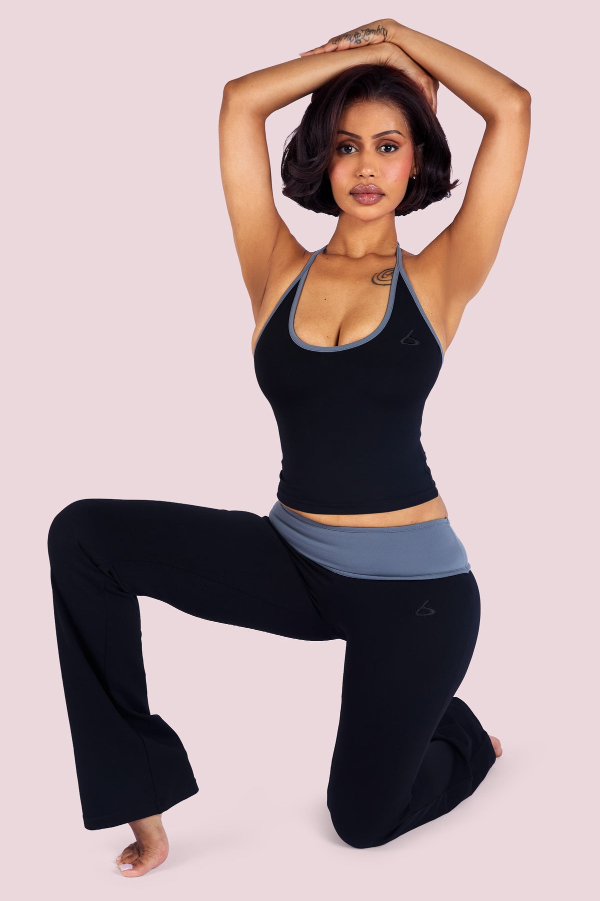 YOGA 2.0 TWO-TONE PANTS (BLACK LICORICE)