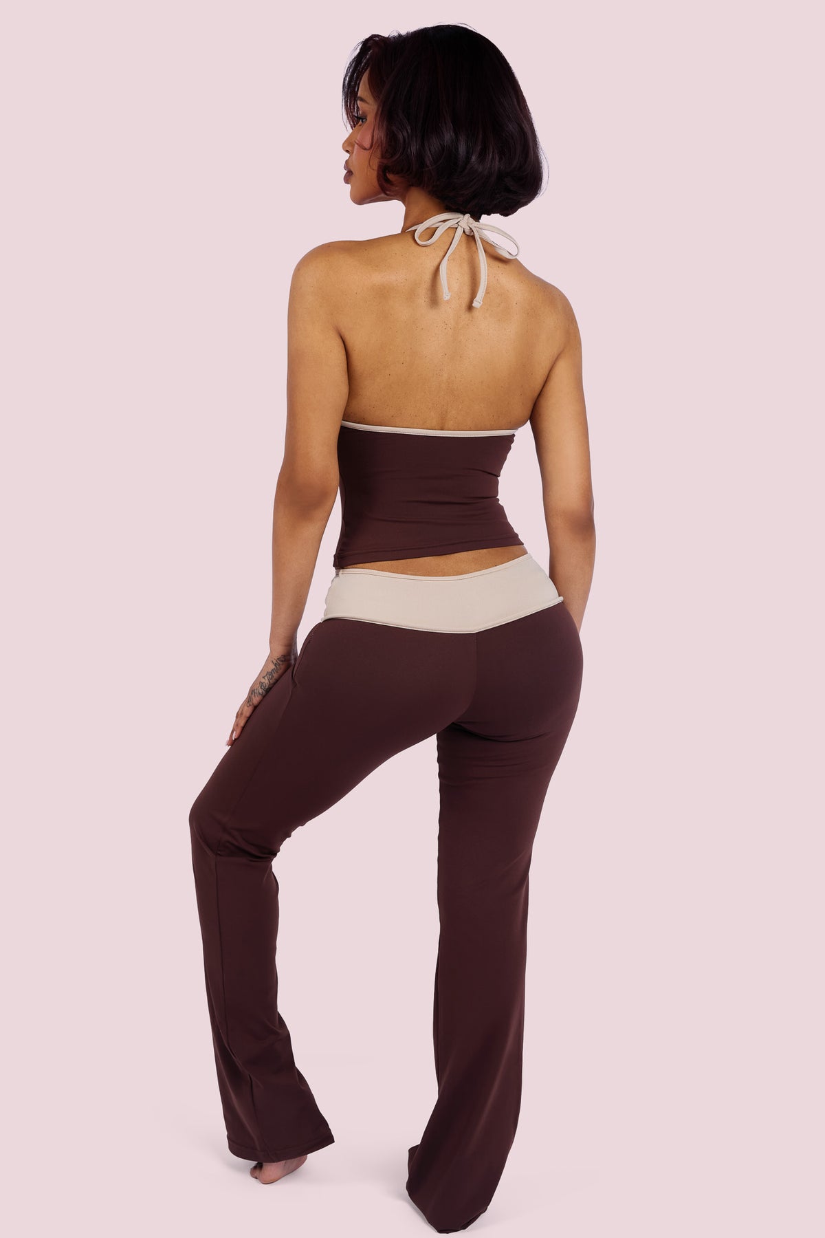 YOGA 2.0 TWO-TONE PANTS (CHOCOLATE)