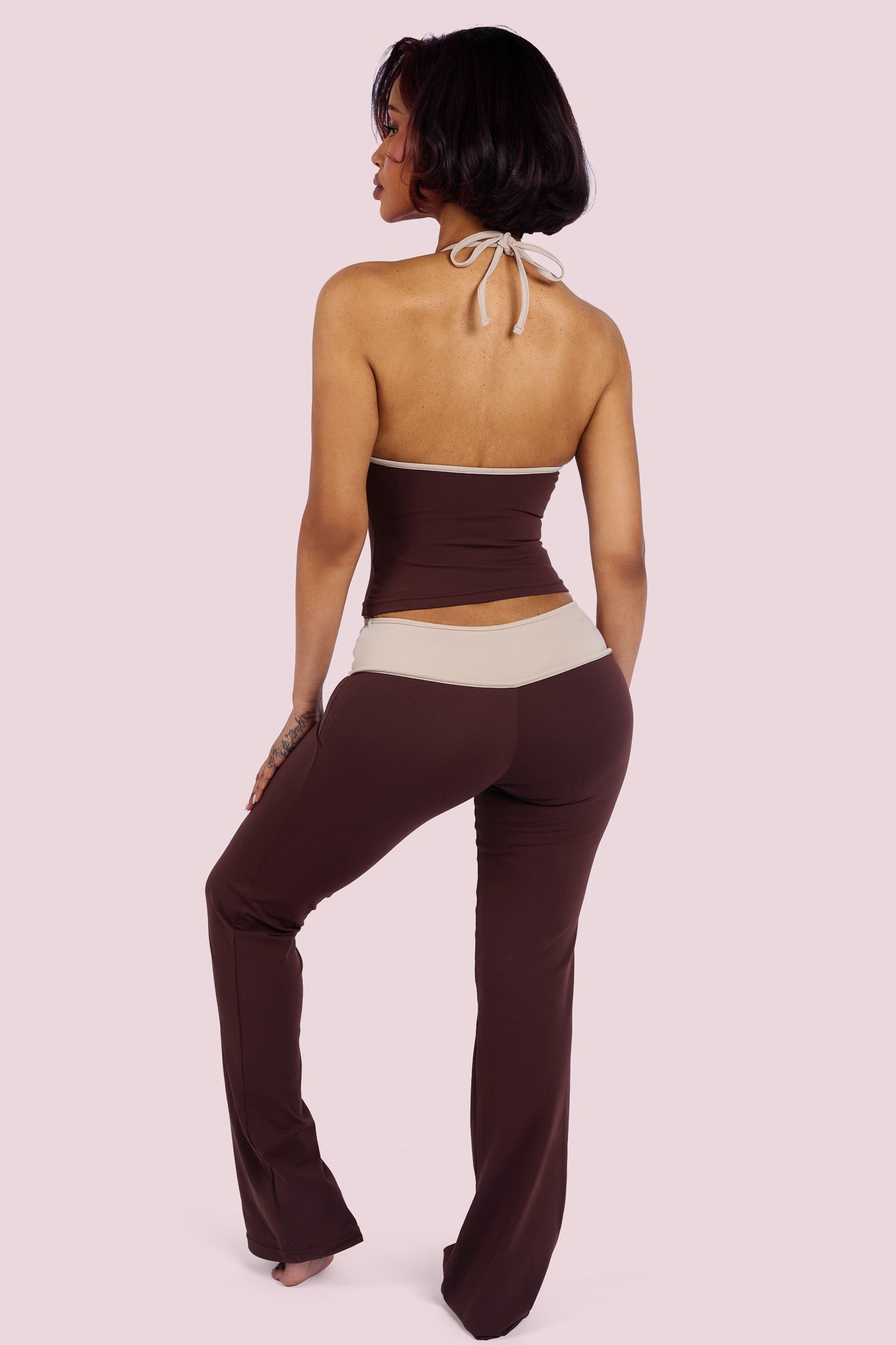 YOGA 2.0 TWO-TONE TANK TOP (CHOCOLATE)
