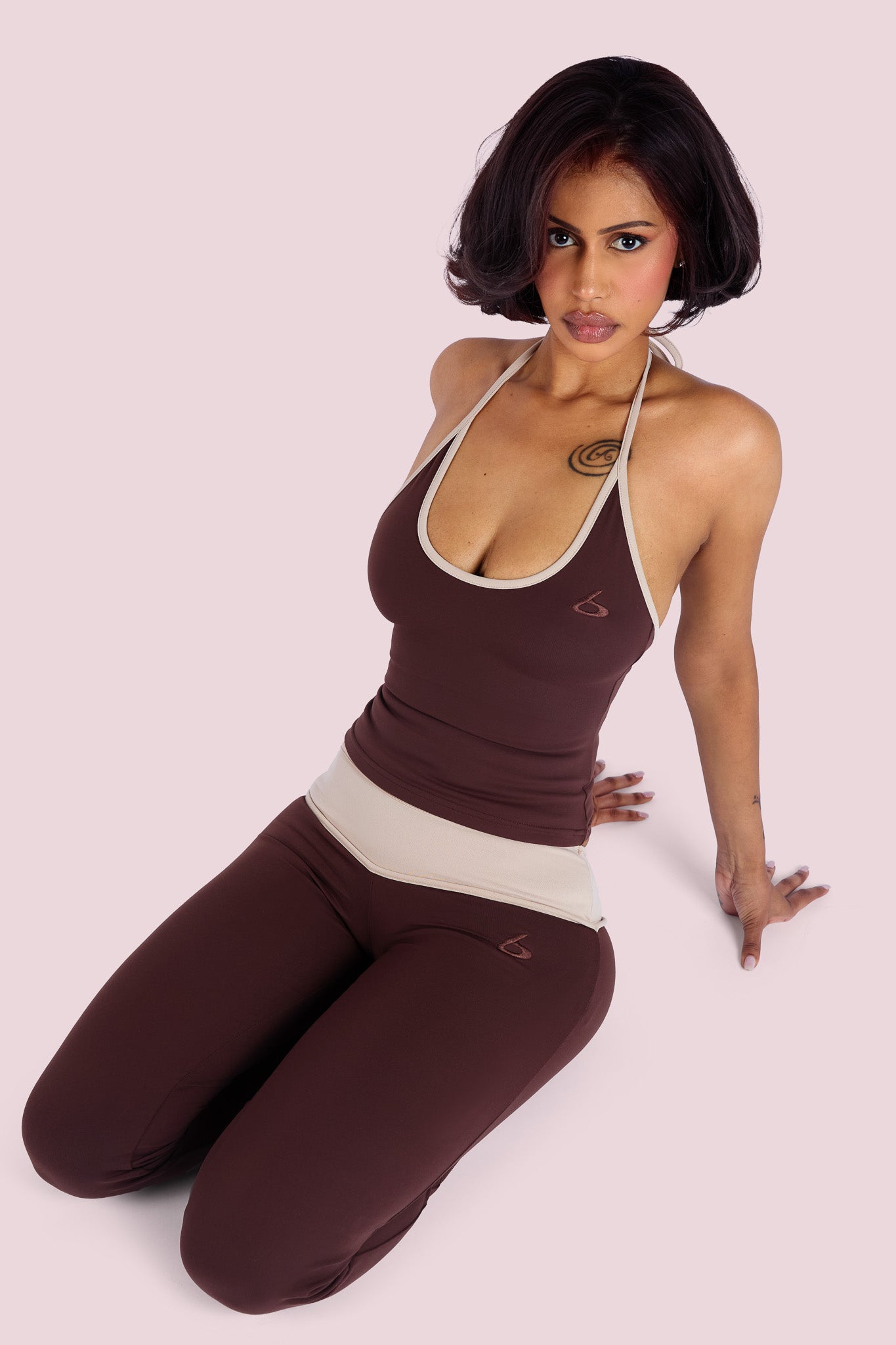 YOGA 2.0 TWO-TONE PANTS (CHOCOLATE)