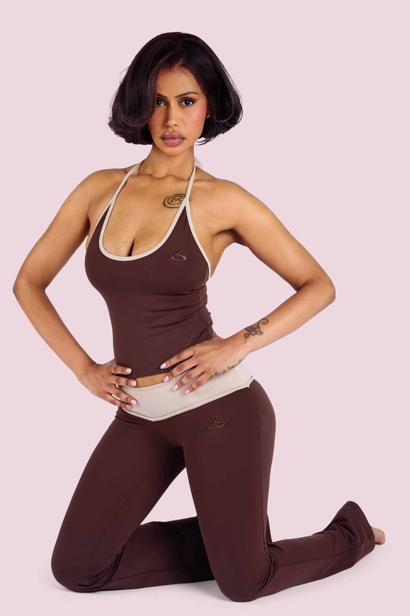 YOGA 2.0 TWO-TONE PANTS (CHOCOLATE)
