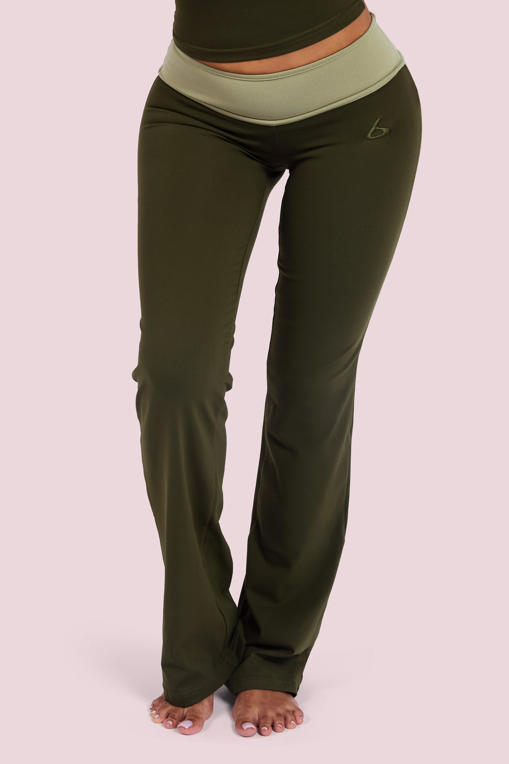 YOGA 2.0 TWO-TONE PANTS (GREEN APPLE)