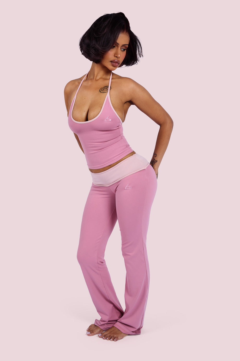 YOGA 2.0 TWO-TONE PANTS (BUBBLEGUM)