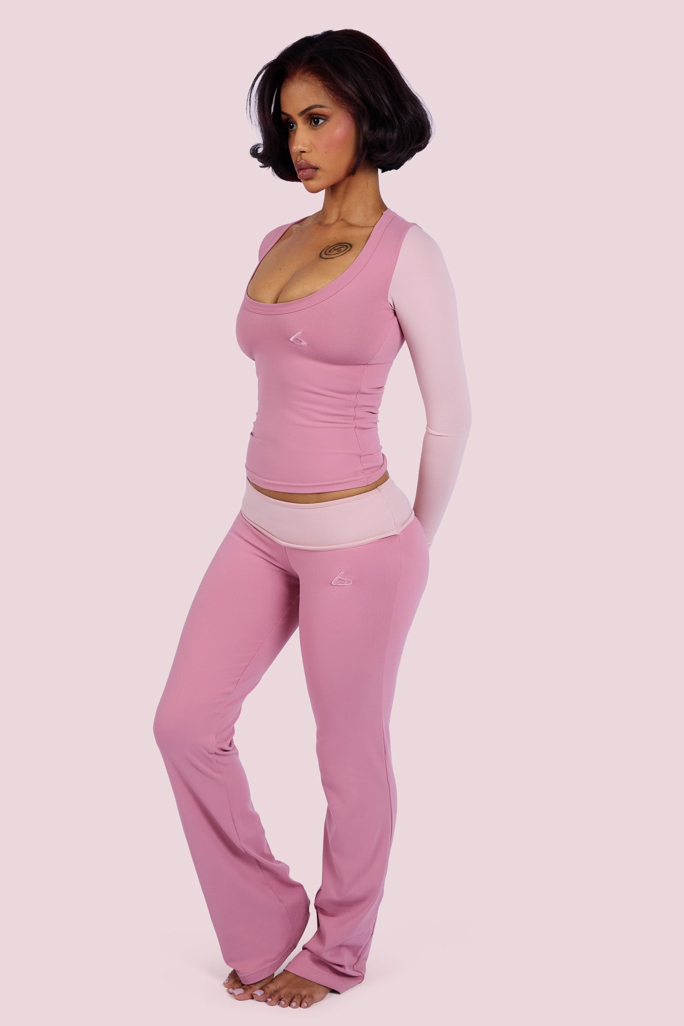 YOGA 2.0 TWO-TONE PANTS (BUBBLEGUM)