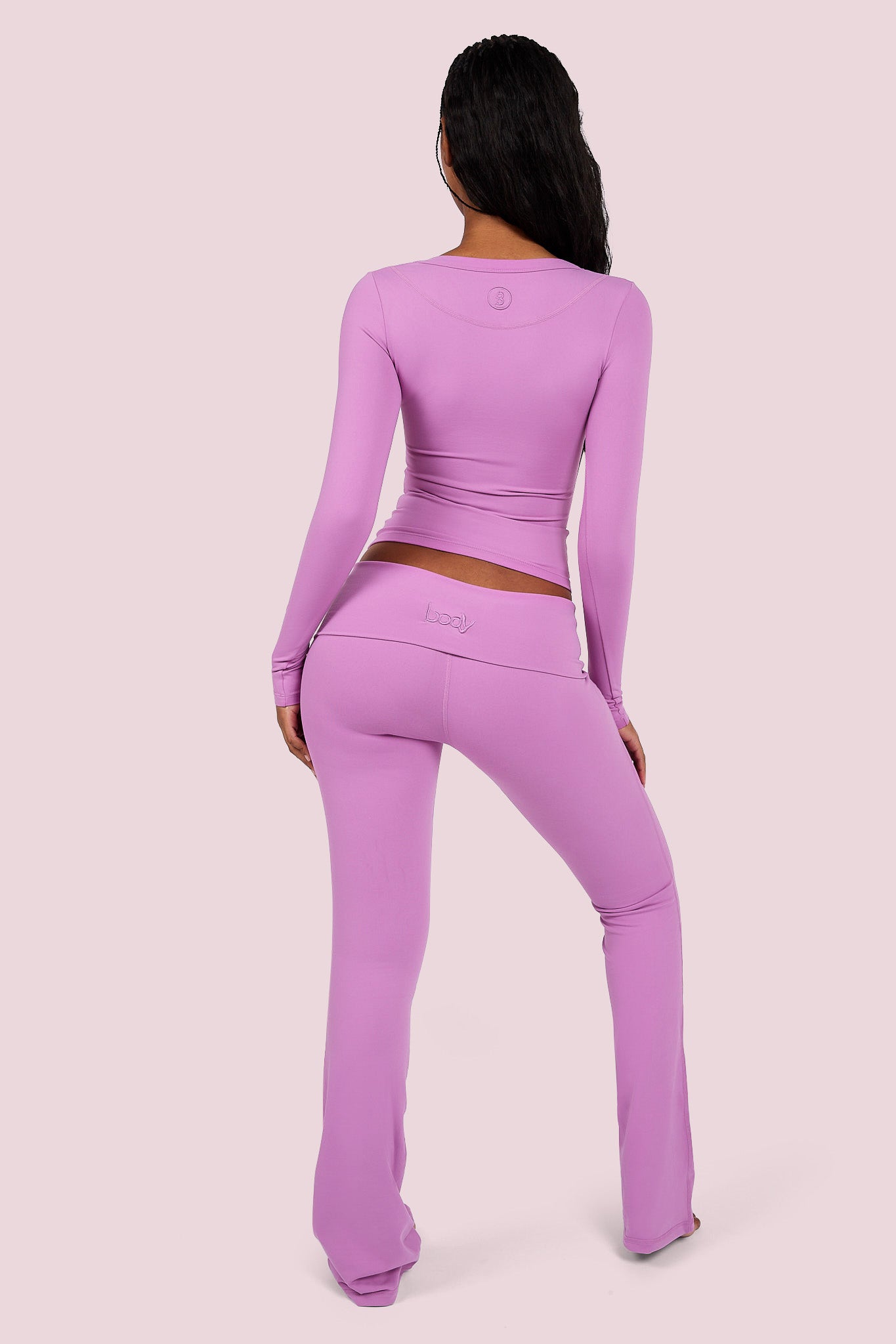 YOGA LONG SLEEVE FULL LENGTH TOP (MAUVE)