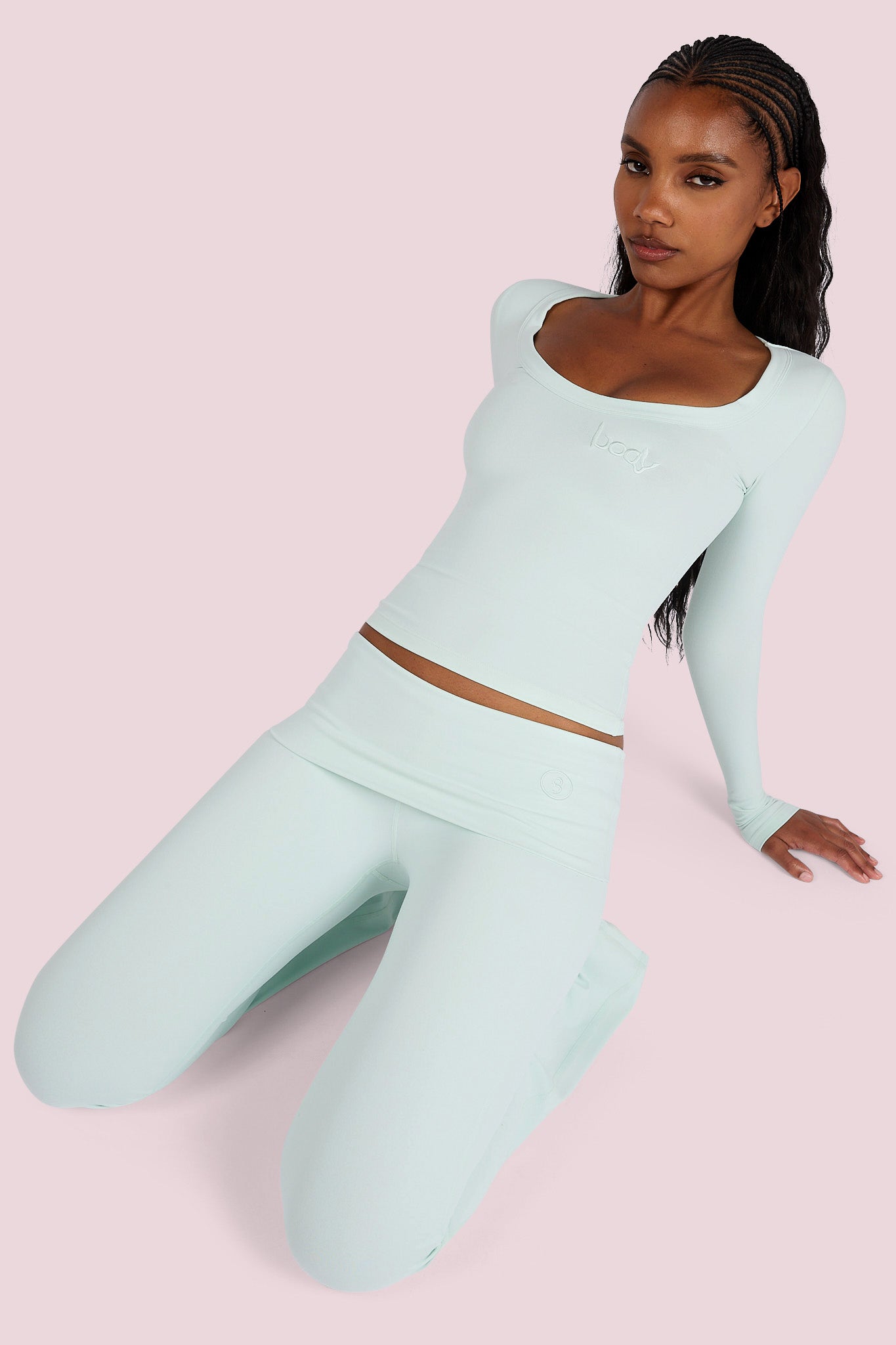 YOGA LONG SLEEVE FULL LENGTH TOP (MINT)