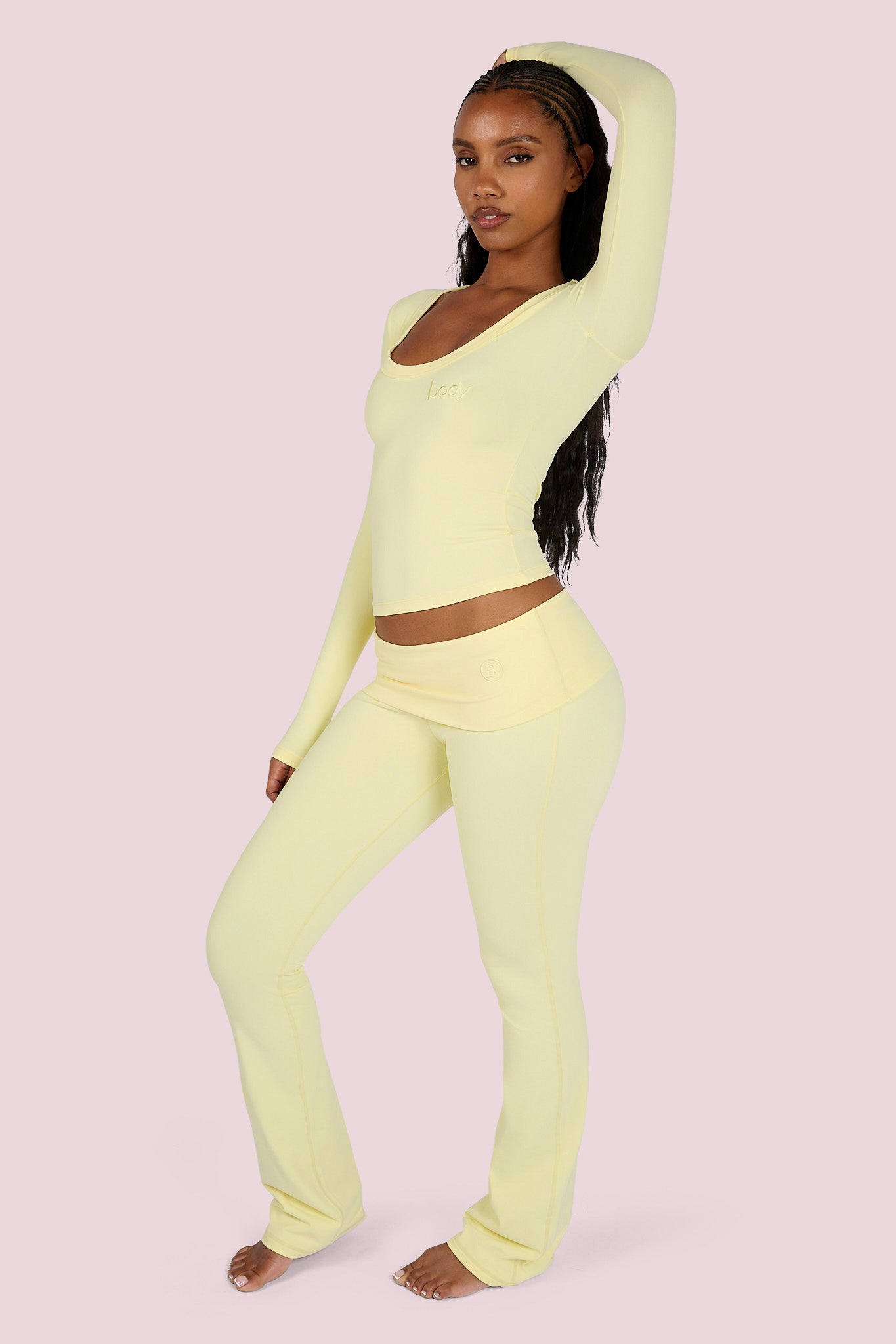 YOGA PANTS (LEMON YELLOW)